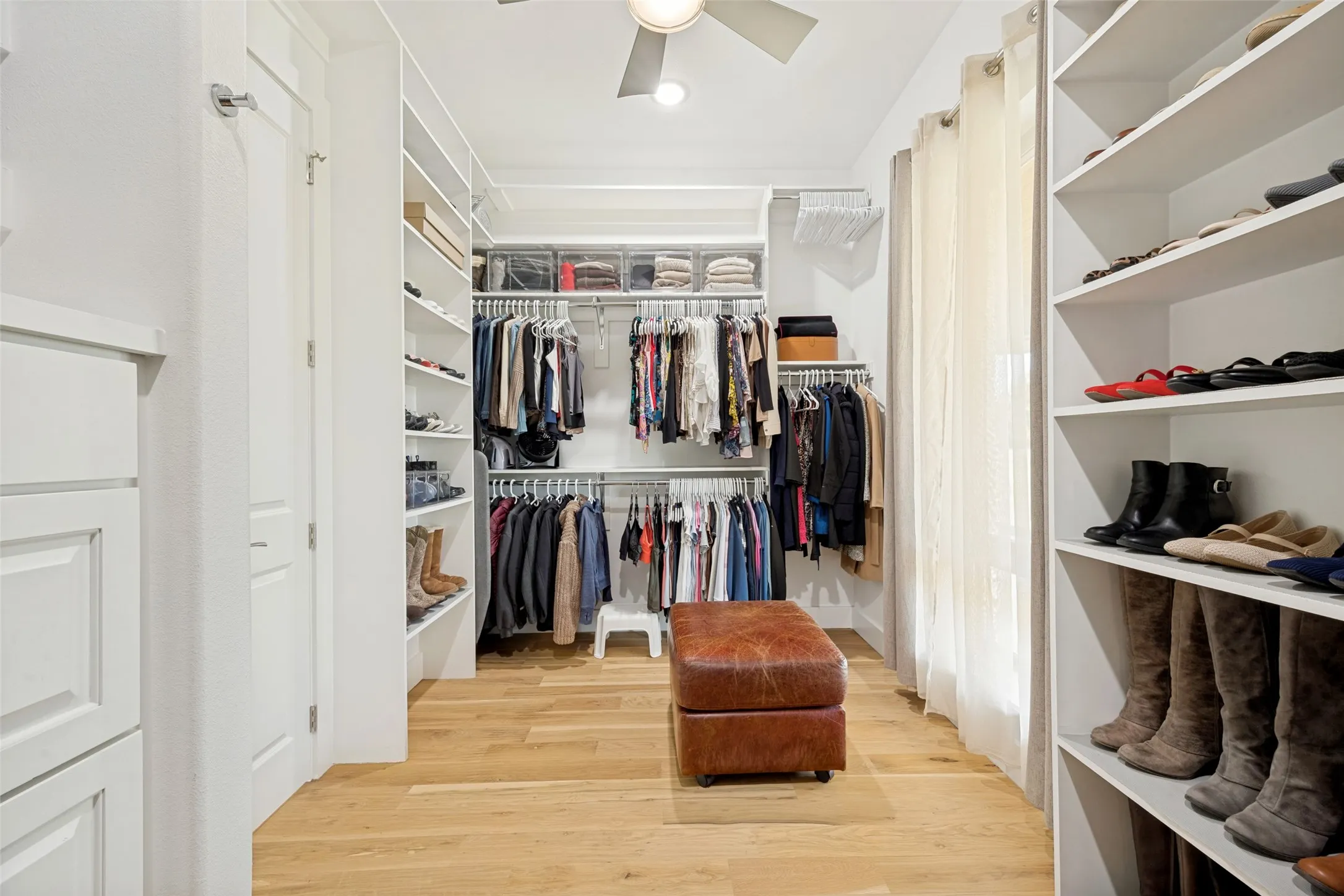 Primary closet