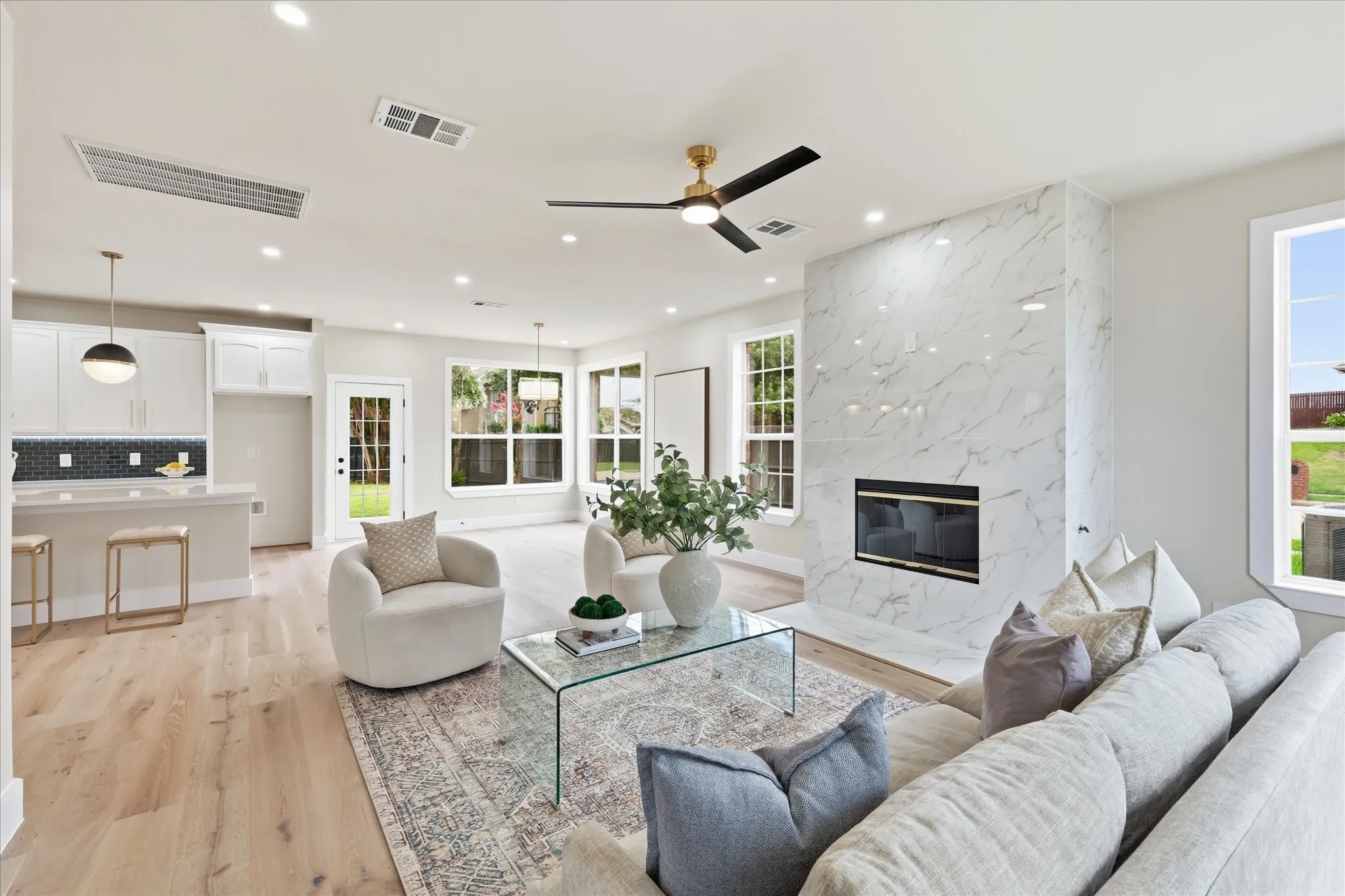 spacious family room ...