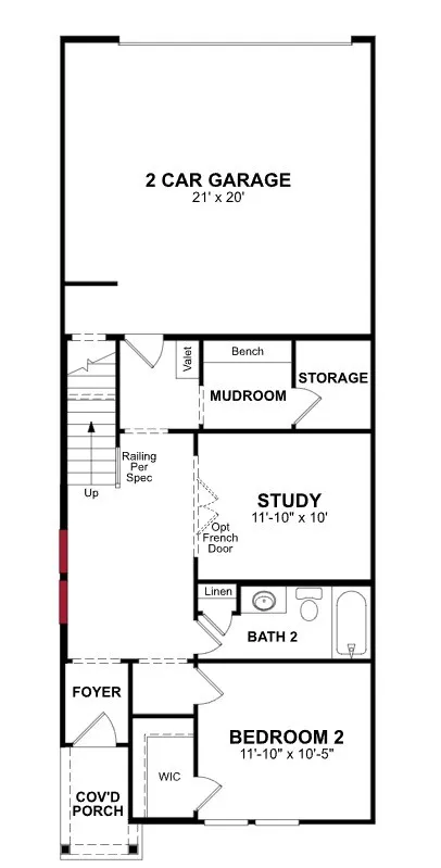 Beazer Homes Bayside Caspian plan