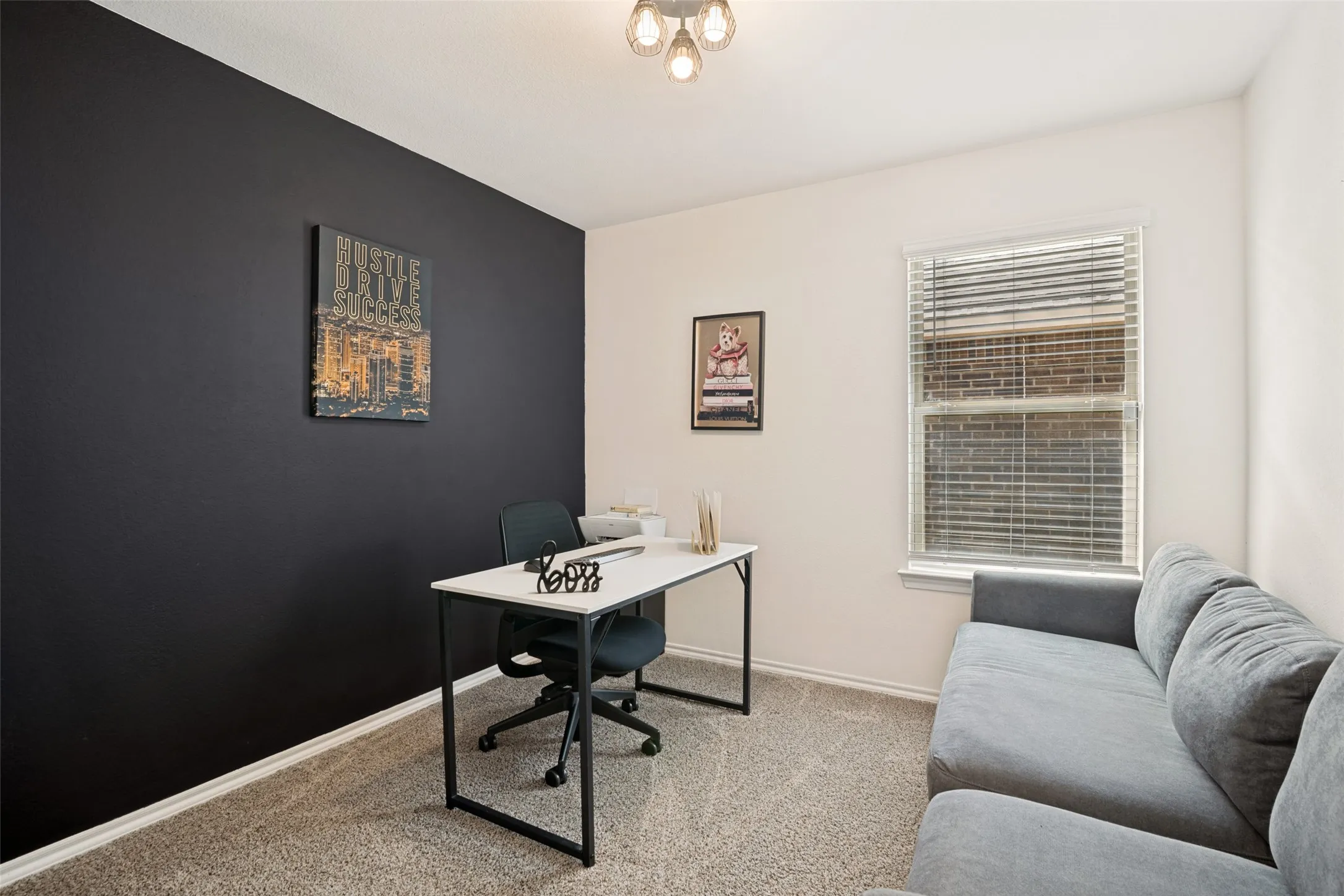 Bedroom currently used as an office