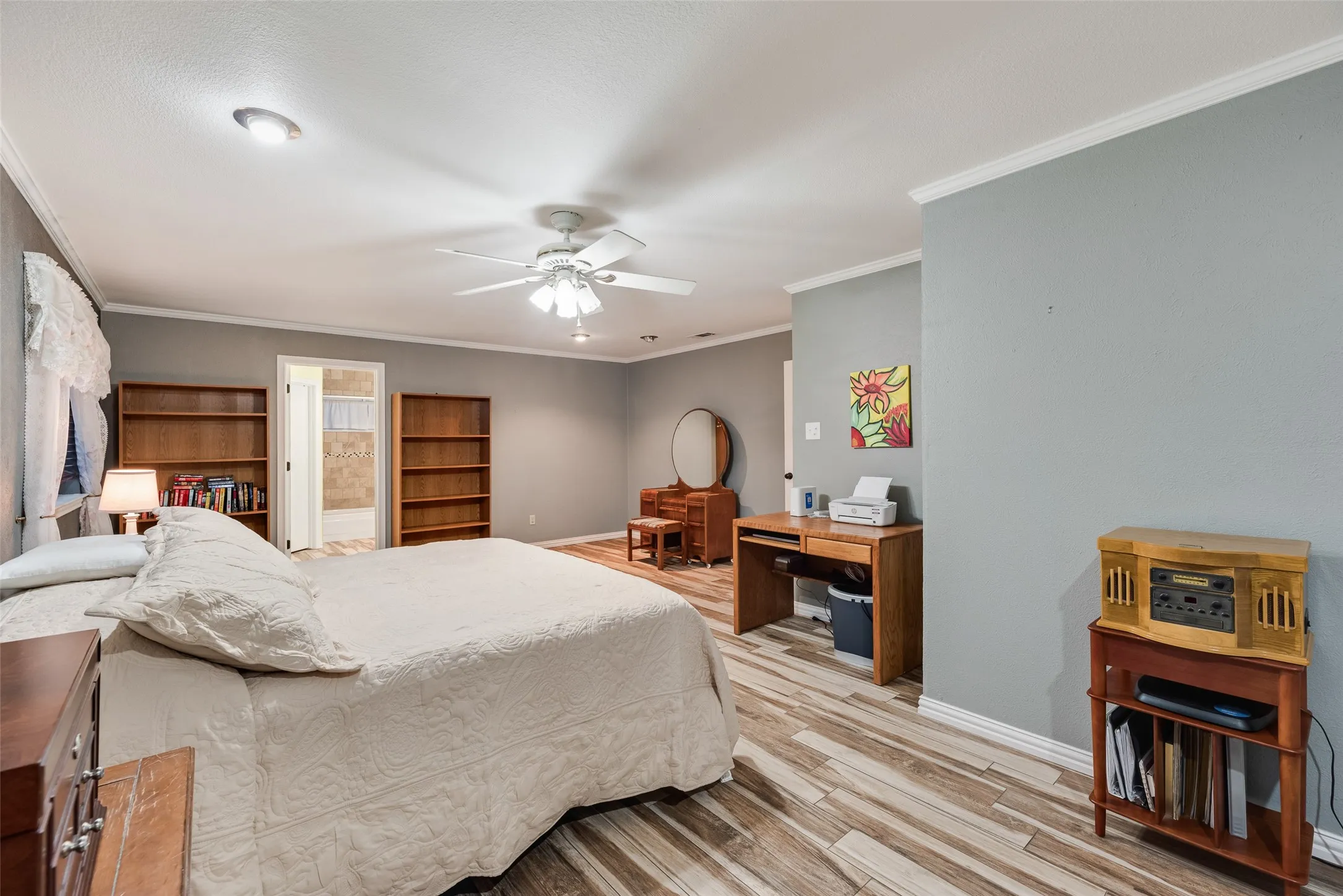 Oversized primary bedroom!