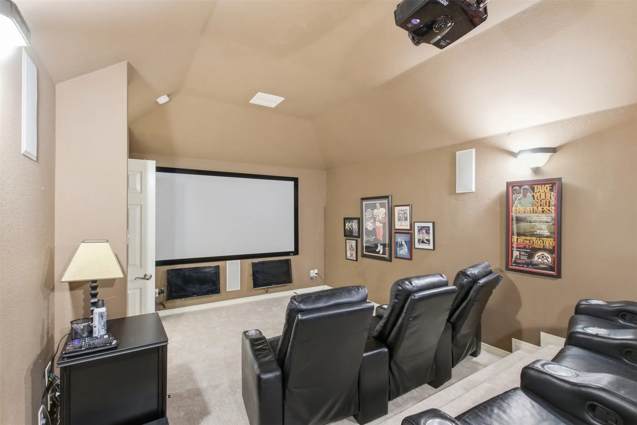 Fully equipped media room included