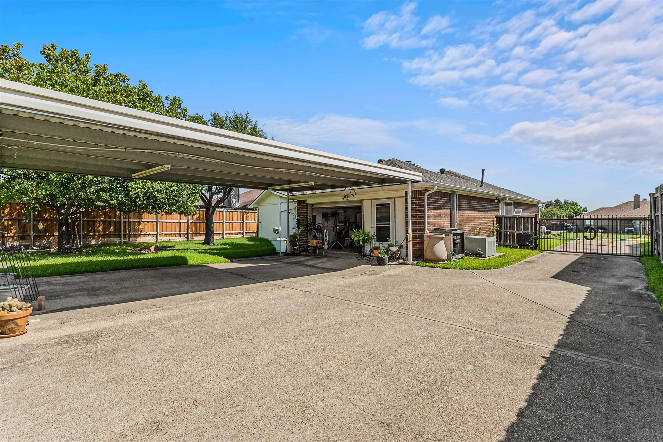 Three car carport