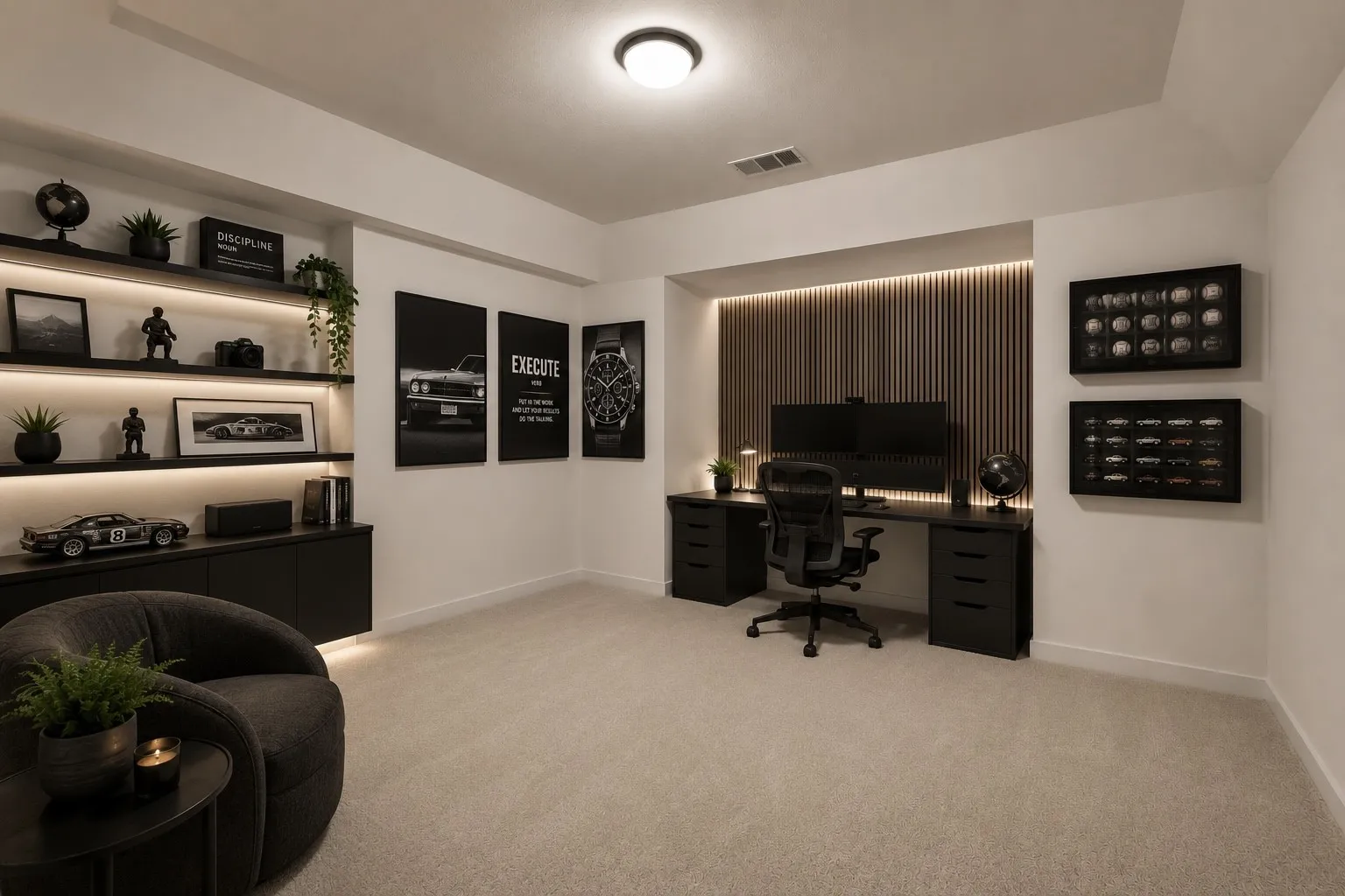 FLEX UPSTAIRS ROOM! Virtually enhanced