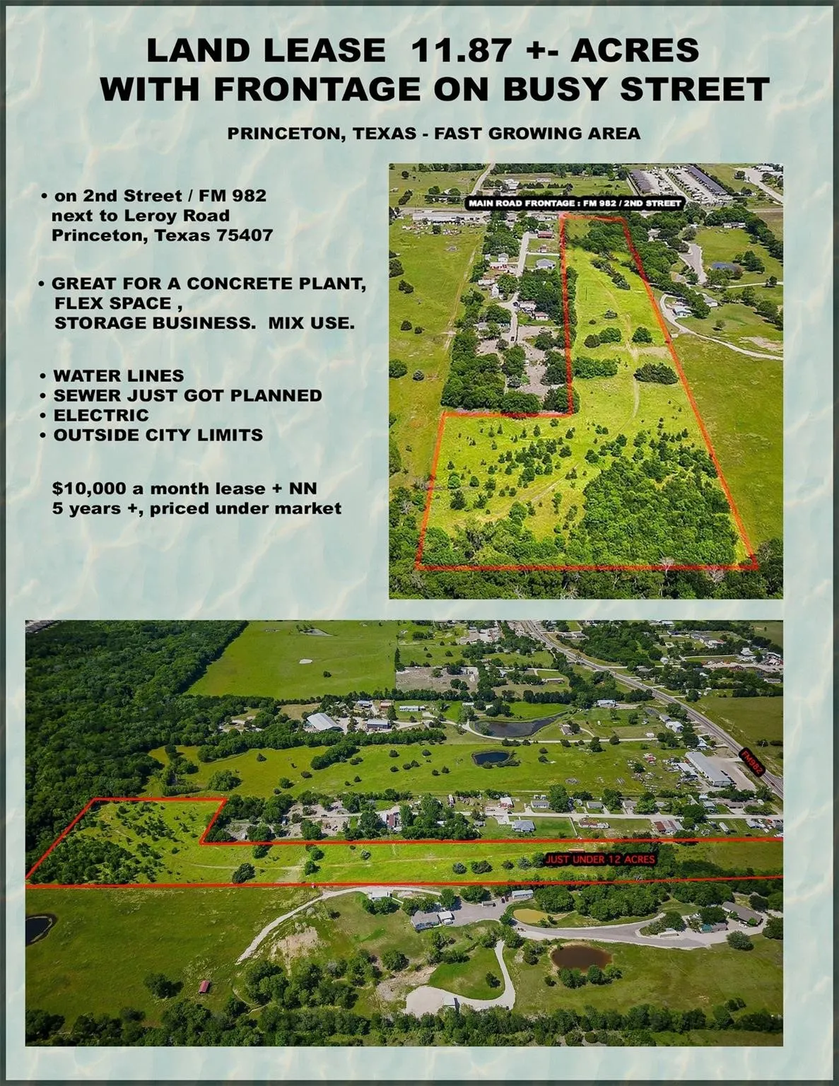 Unimproved Land For Sale in Collin County , TBD Fm 982, Princeton, Texas 75407, 0, 0, Garage spaces, 0 Sqft, built in 0, Price $2,300,000, mls#21337500, Real Estate Agent in Princeton, Homes For Sale in Collin county, Homes For Sale in Princeton, Realtor in Princeton Texas, Real Estate Brokerage Independent Realty Texas, Luminita Cordes Realtor