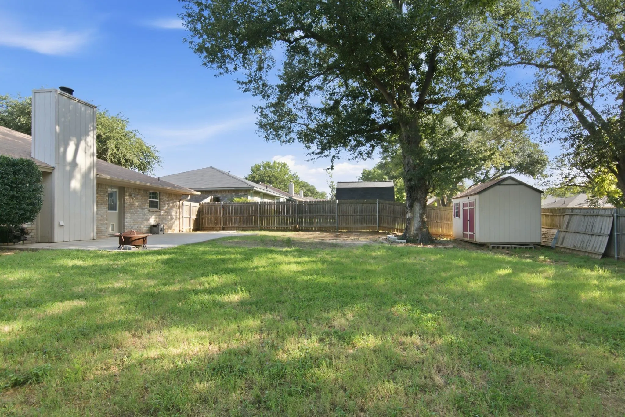 large back yard