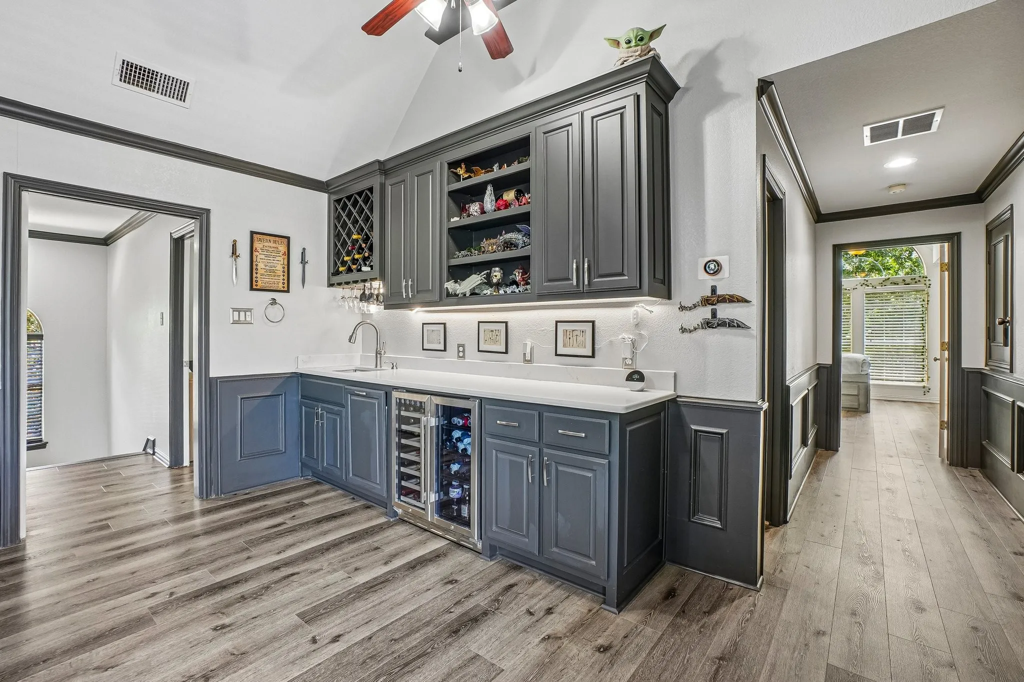 Wet Bar on the second level game room with water access and fridge
