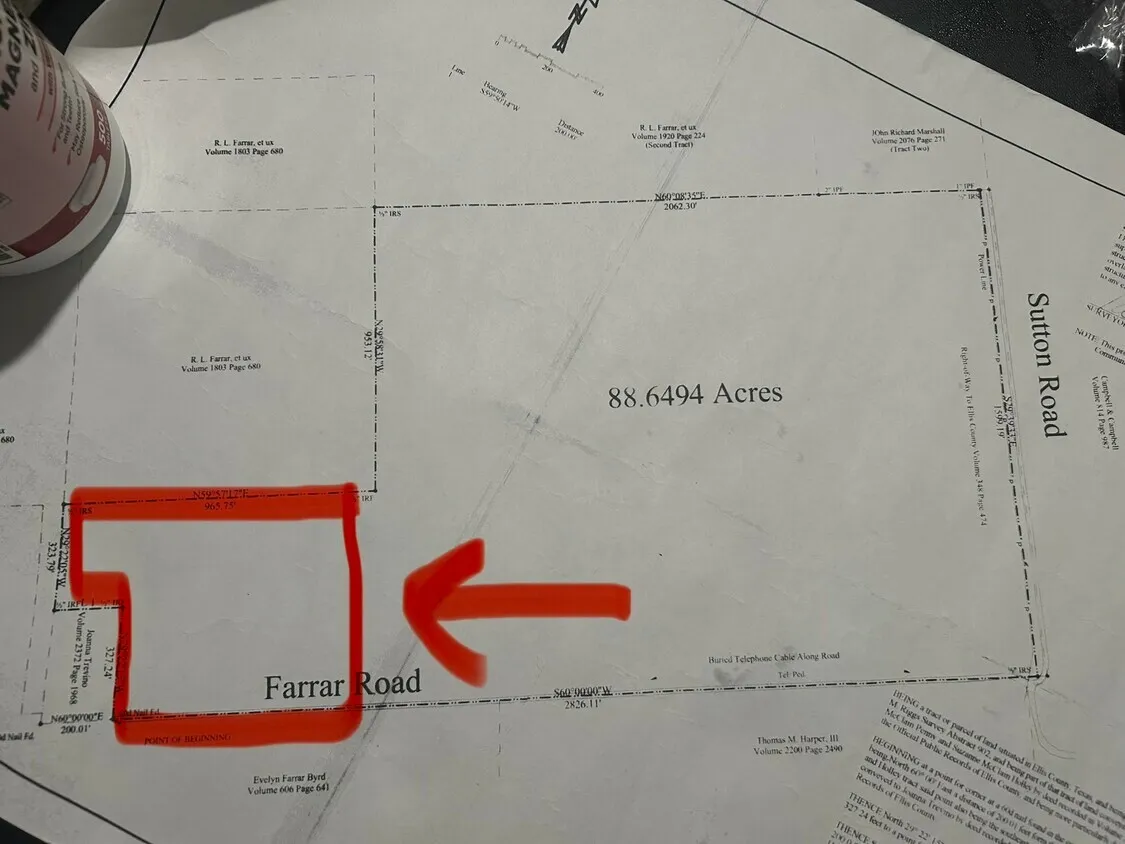 Survey Plat. Illustrating the boundaries and dimensions of the property