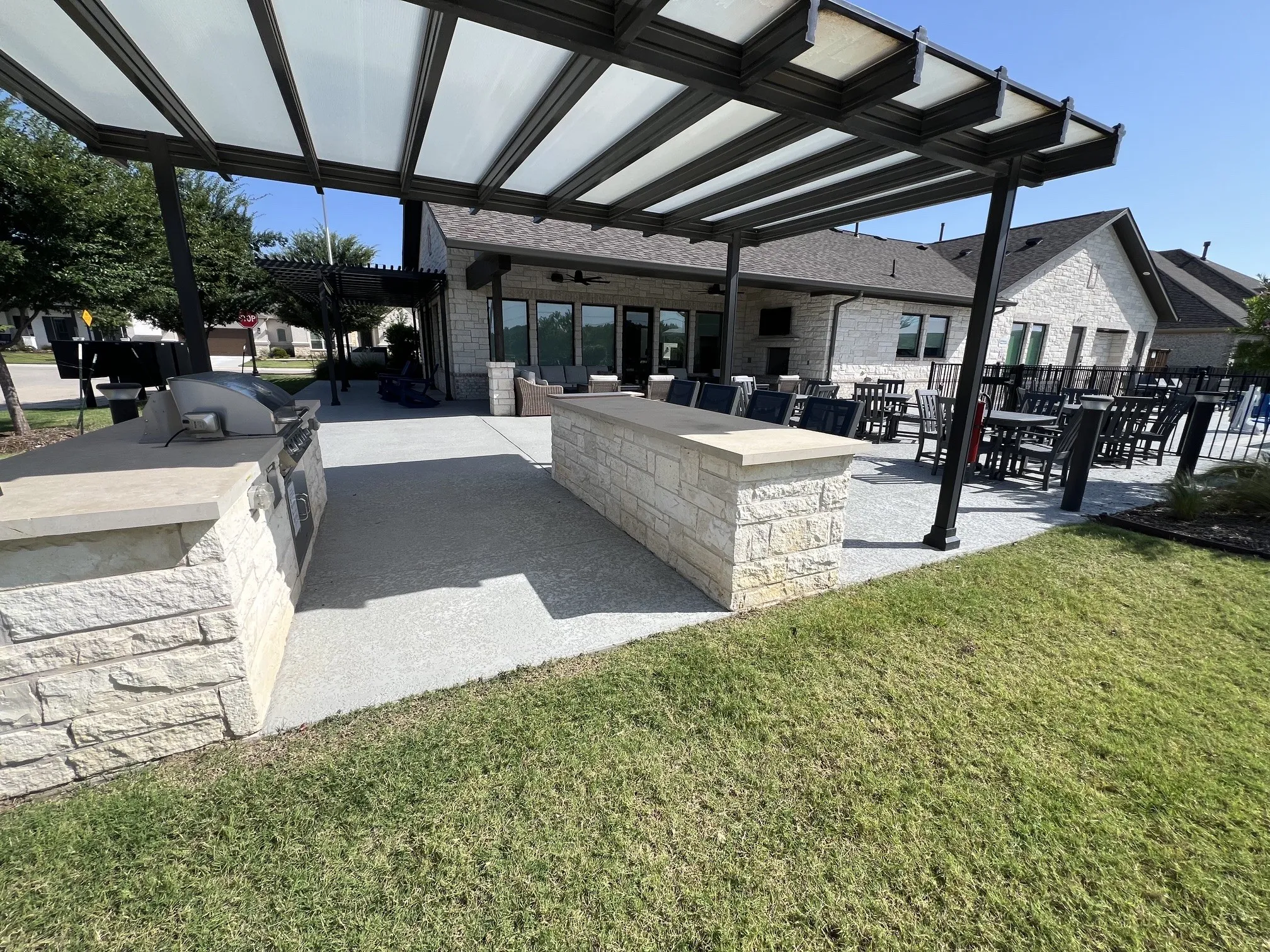 Community Center grill & patio