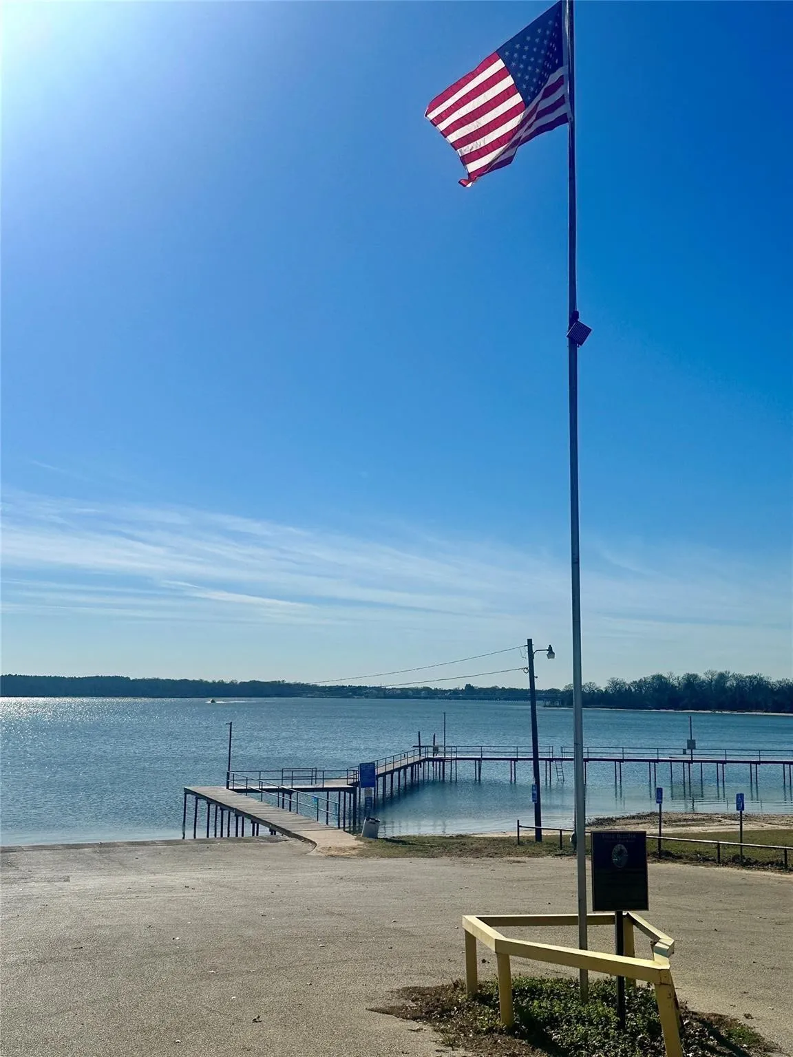 Community boat ramp and swimming area