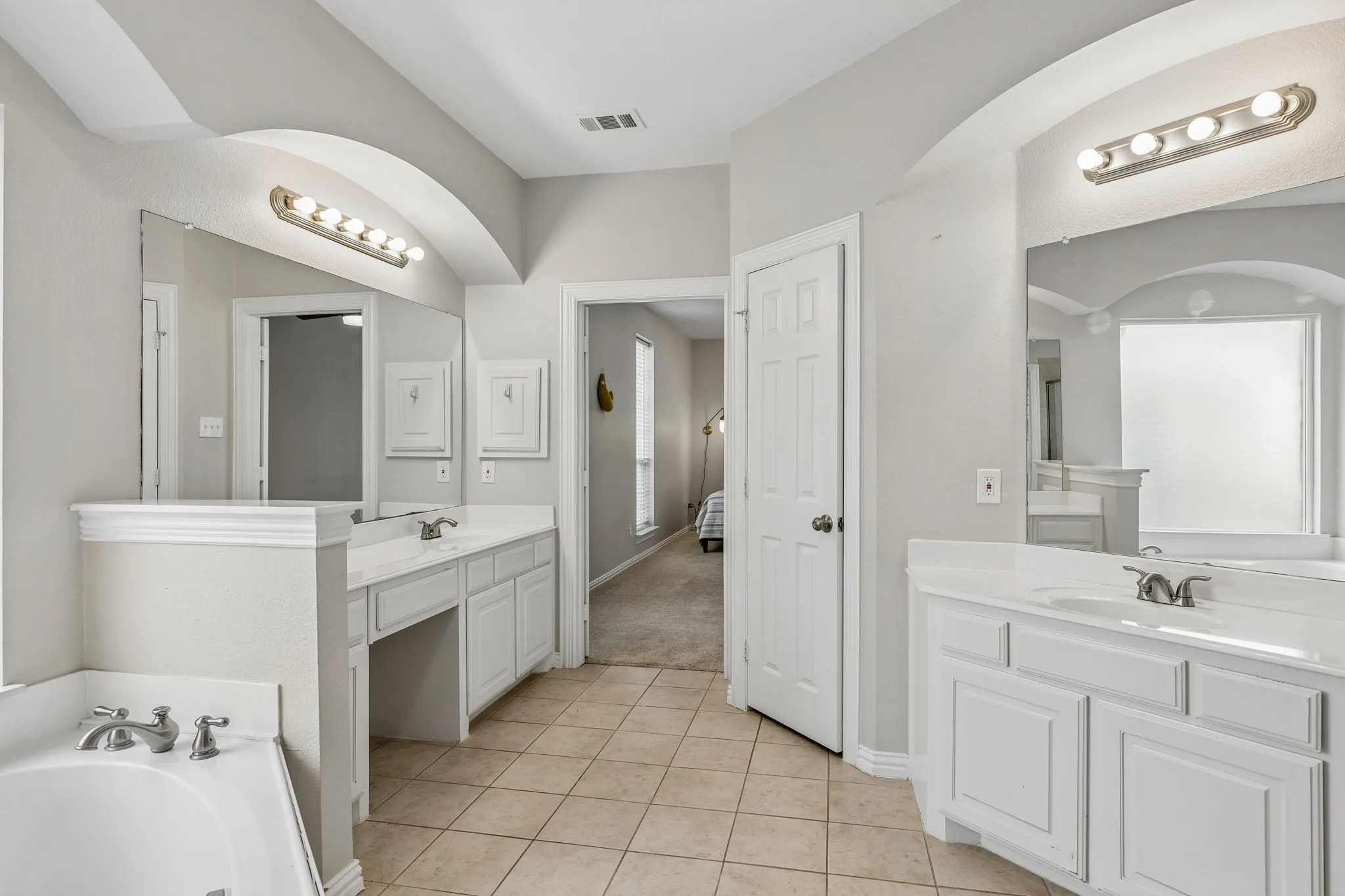 Double vanities.