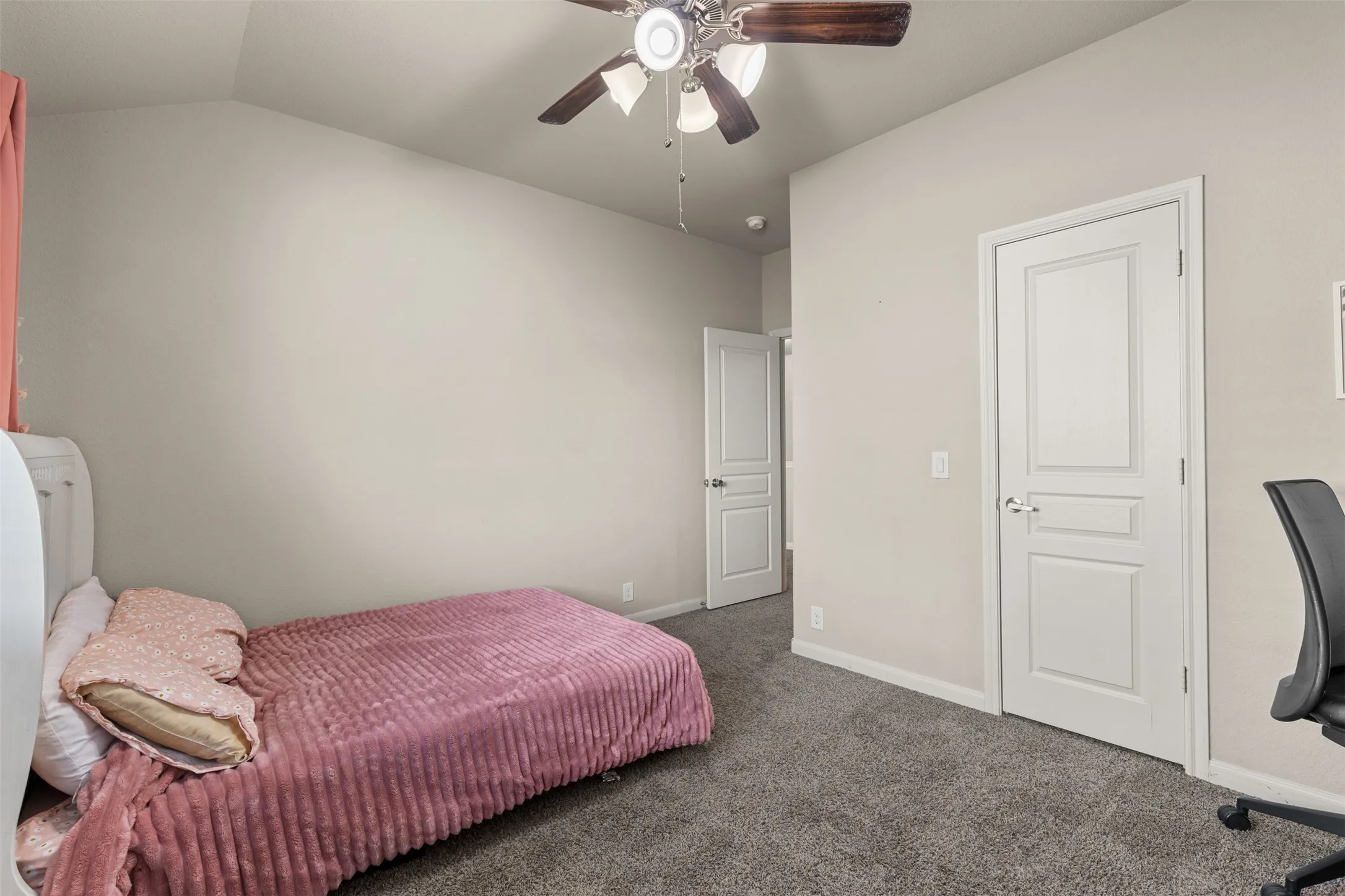 Fourth bedroom upstairs with walk-in closet