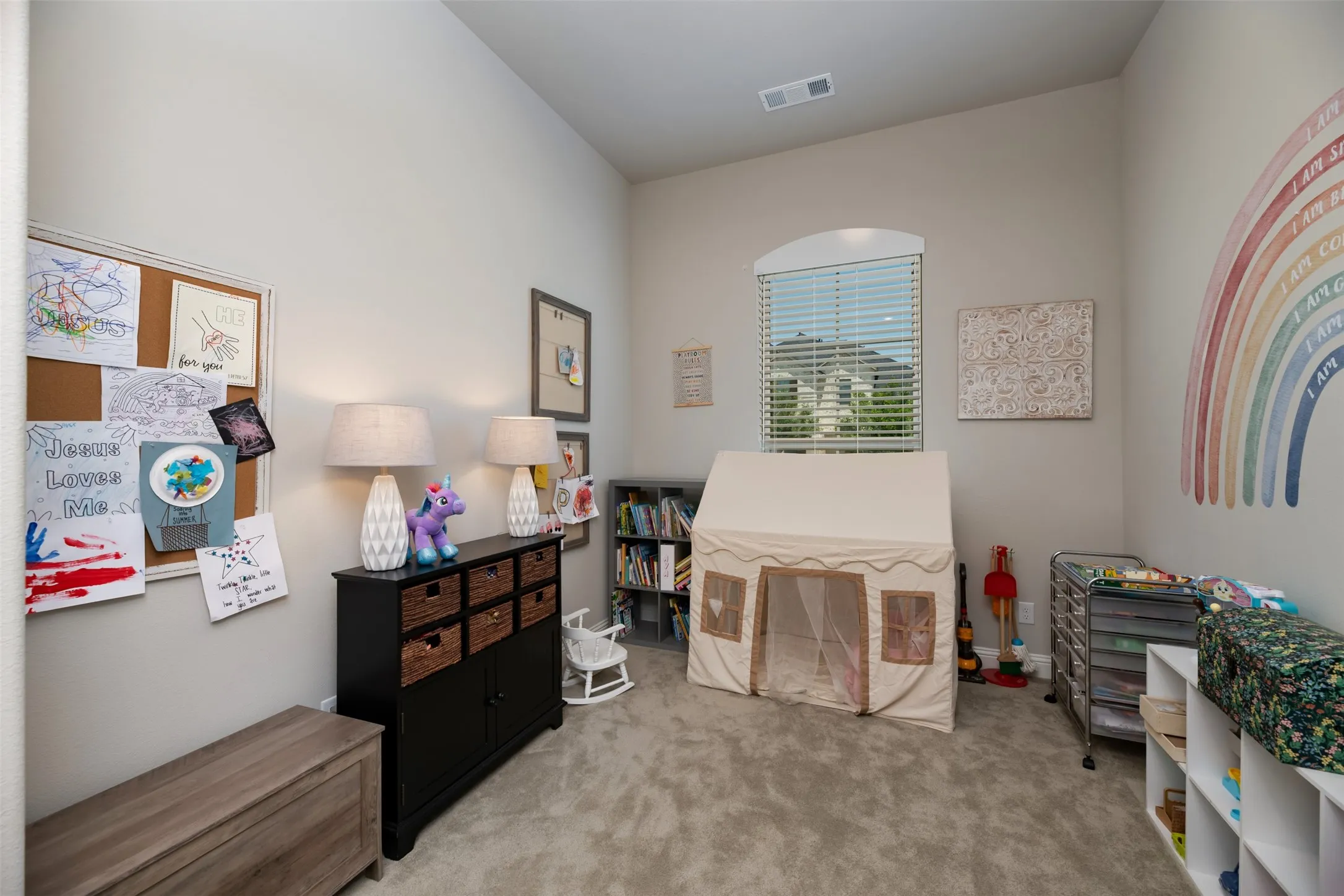 Bedroom converted playroom- jack and jill