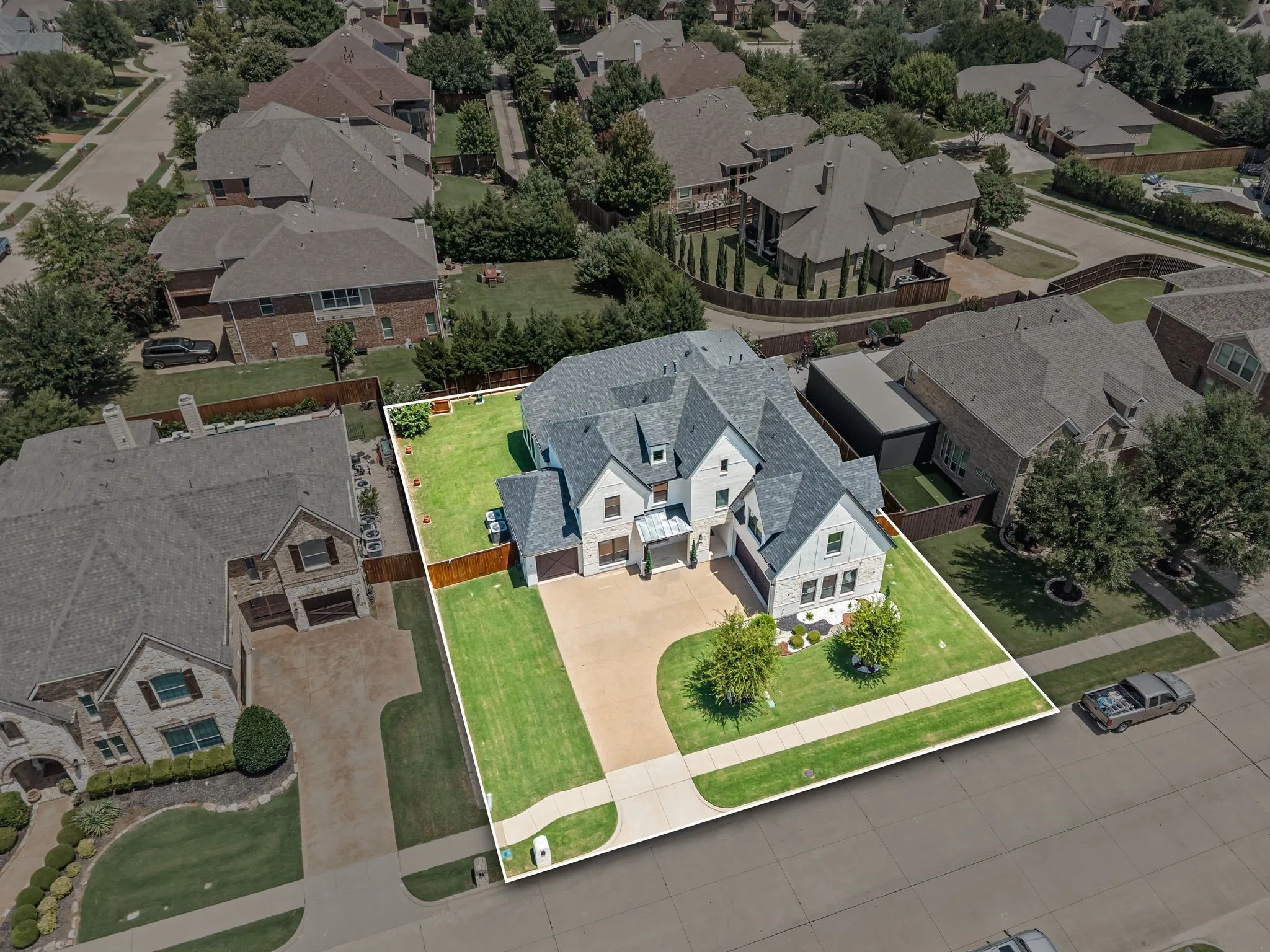 Premium .24-acre lot; Striking dark 2026 Roof, Gutters, Window frames