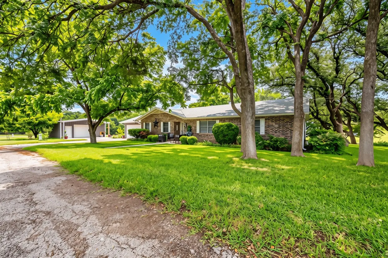 Over 1 acre lot with separate workshop for Hobby or business; plumbed