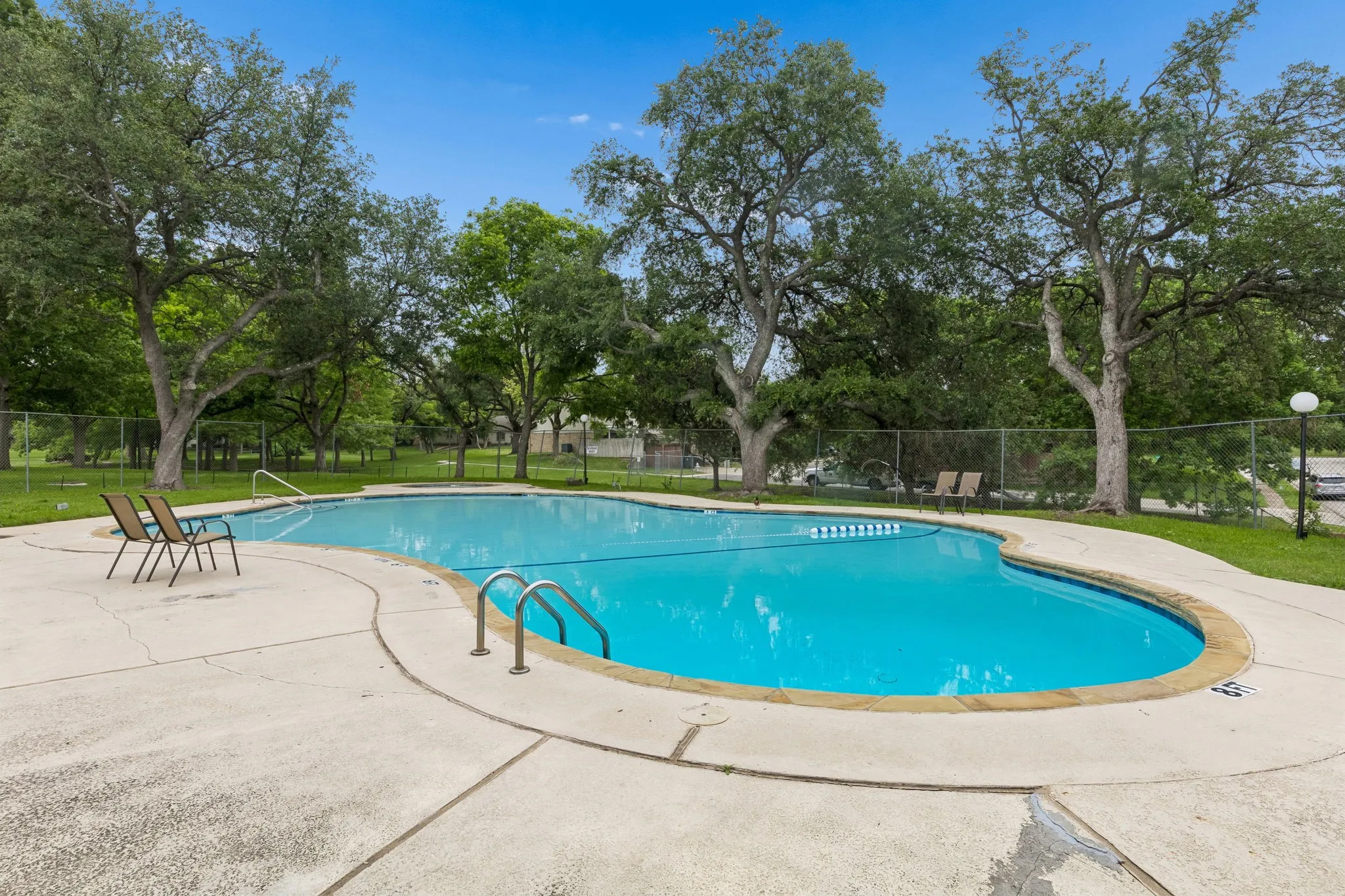 Community Pool in front of the townhouse.