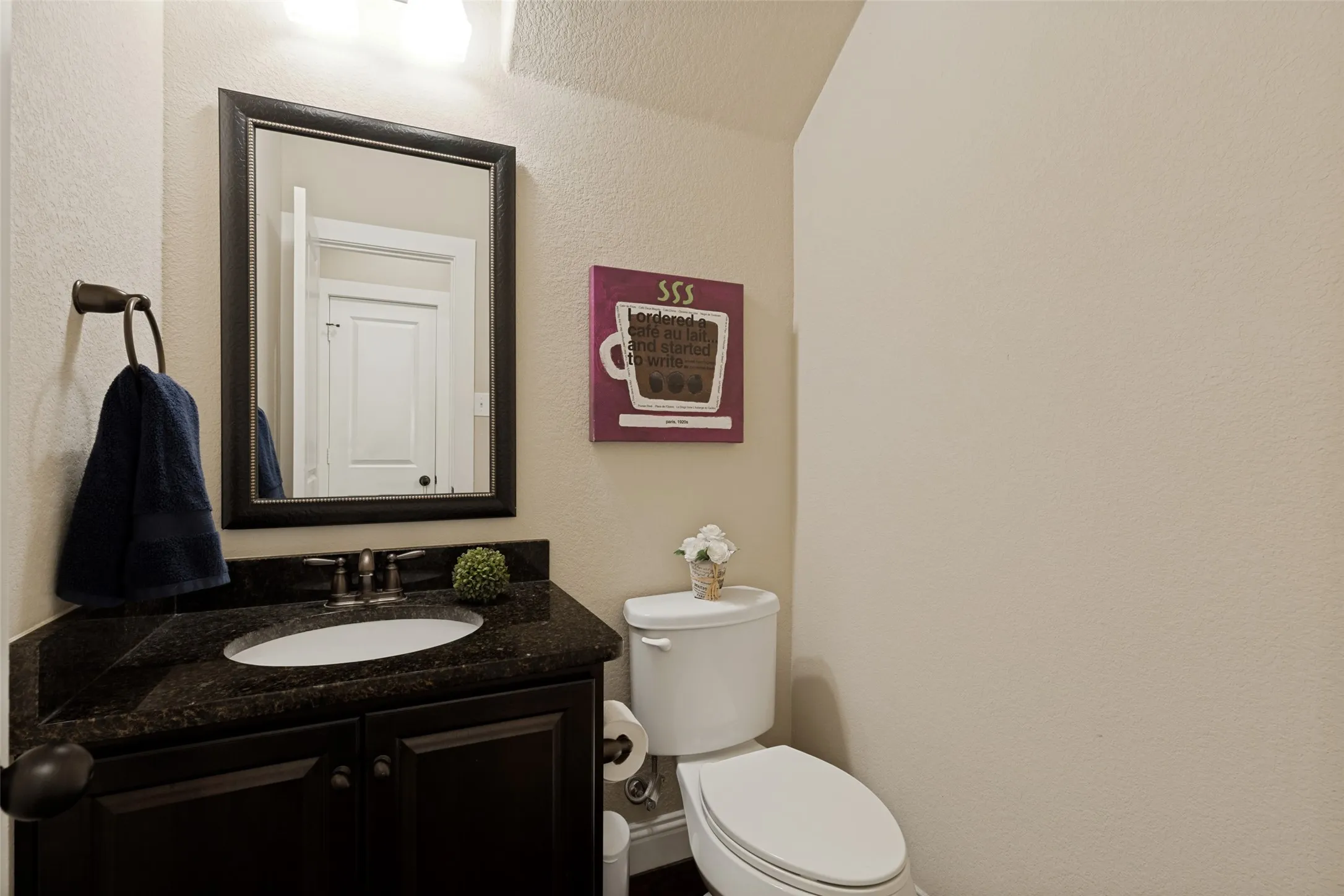 Half bathroom downstairs