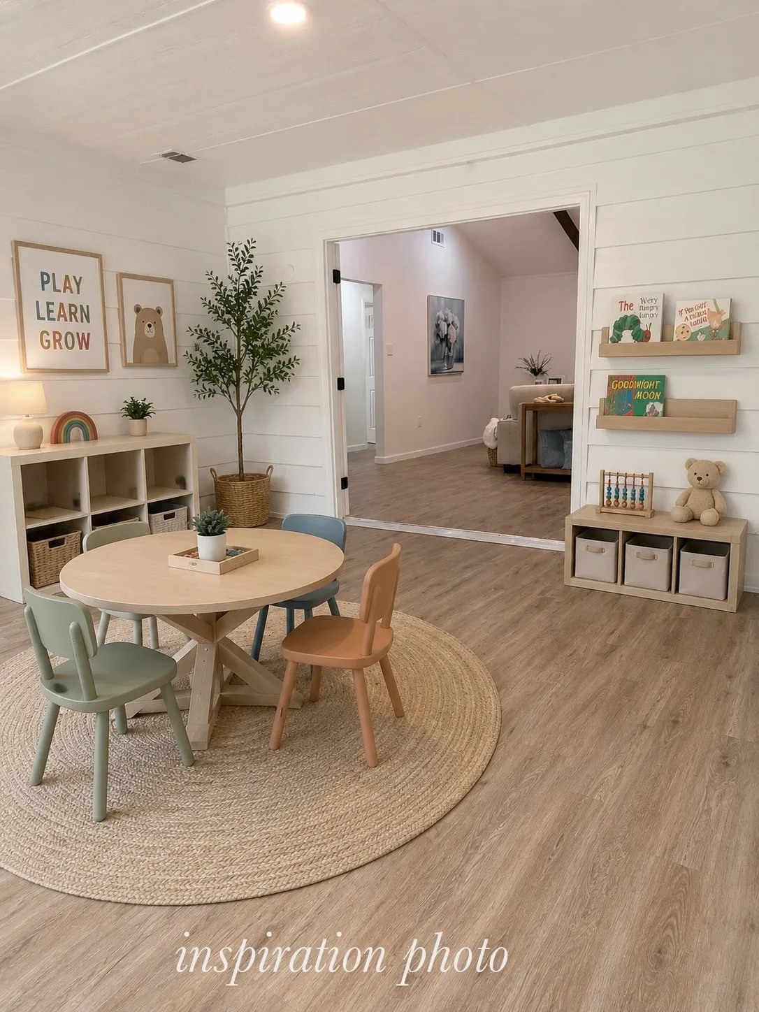 The sun room could be a great play room with a little inspiration.