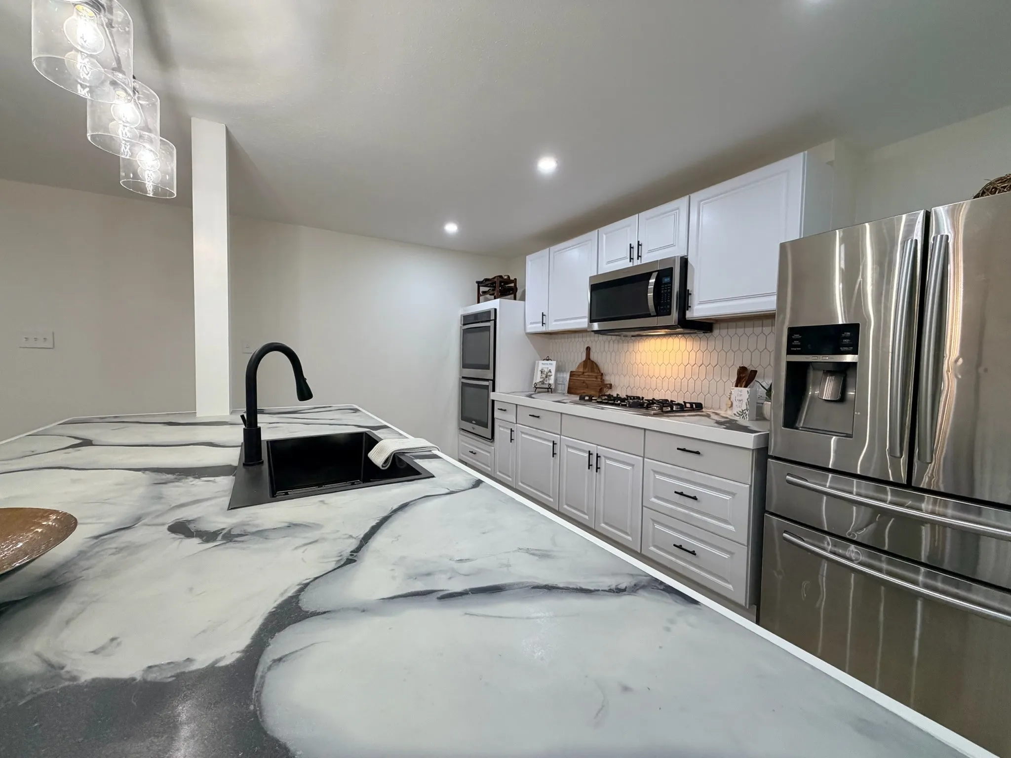 Huge walk-in pantry and laundry room.