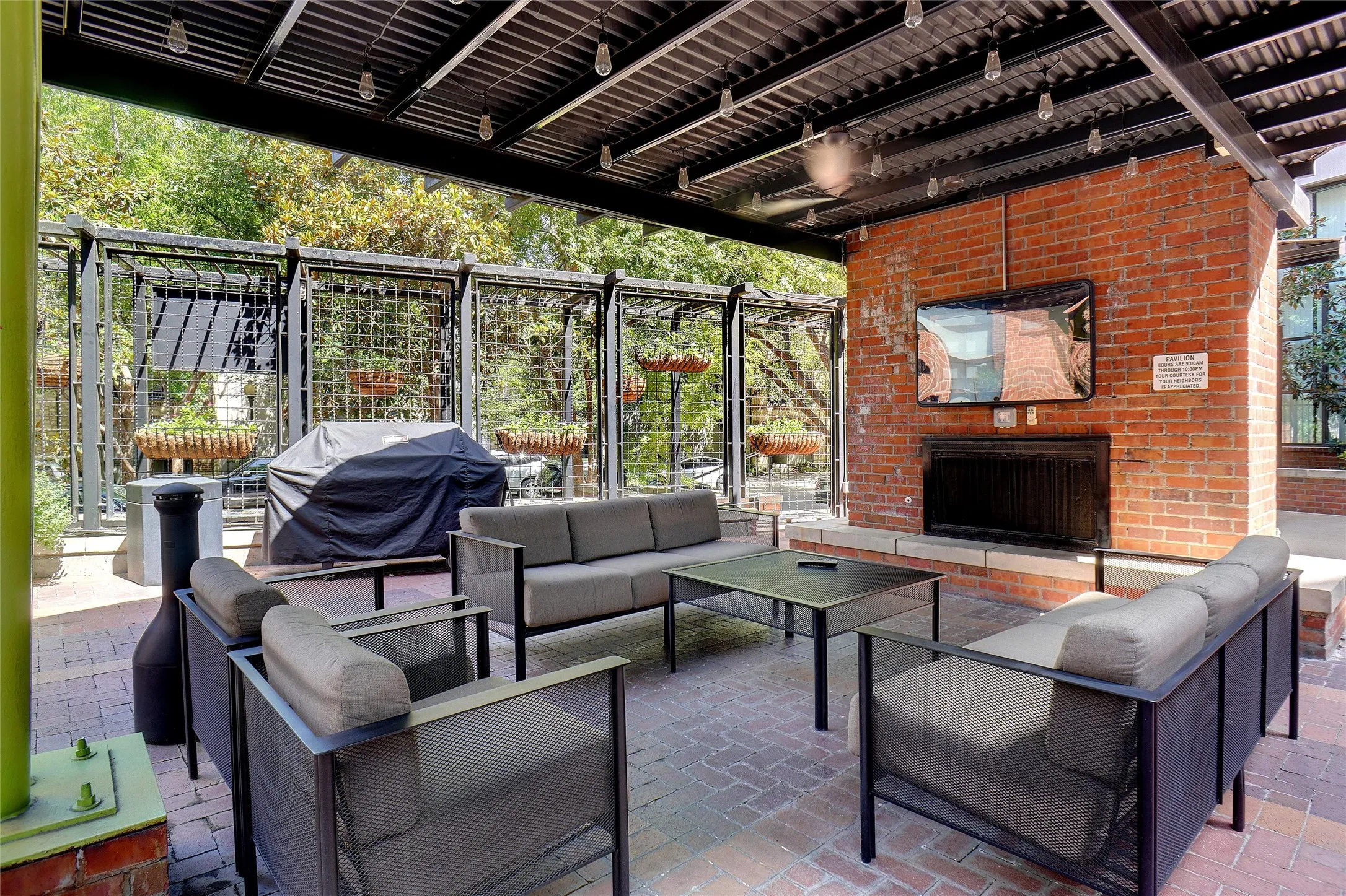 Common Area Fireplace and Grill