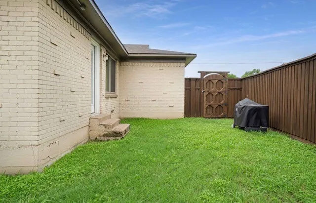 Side yard with 8ft board on board fence around roughly 270 degrees of the house! a lot of privacy!