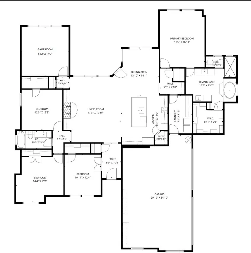generous and smart floorplan