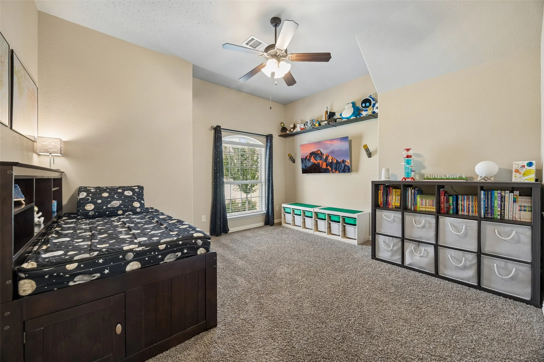 spacious additional bedroom
