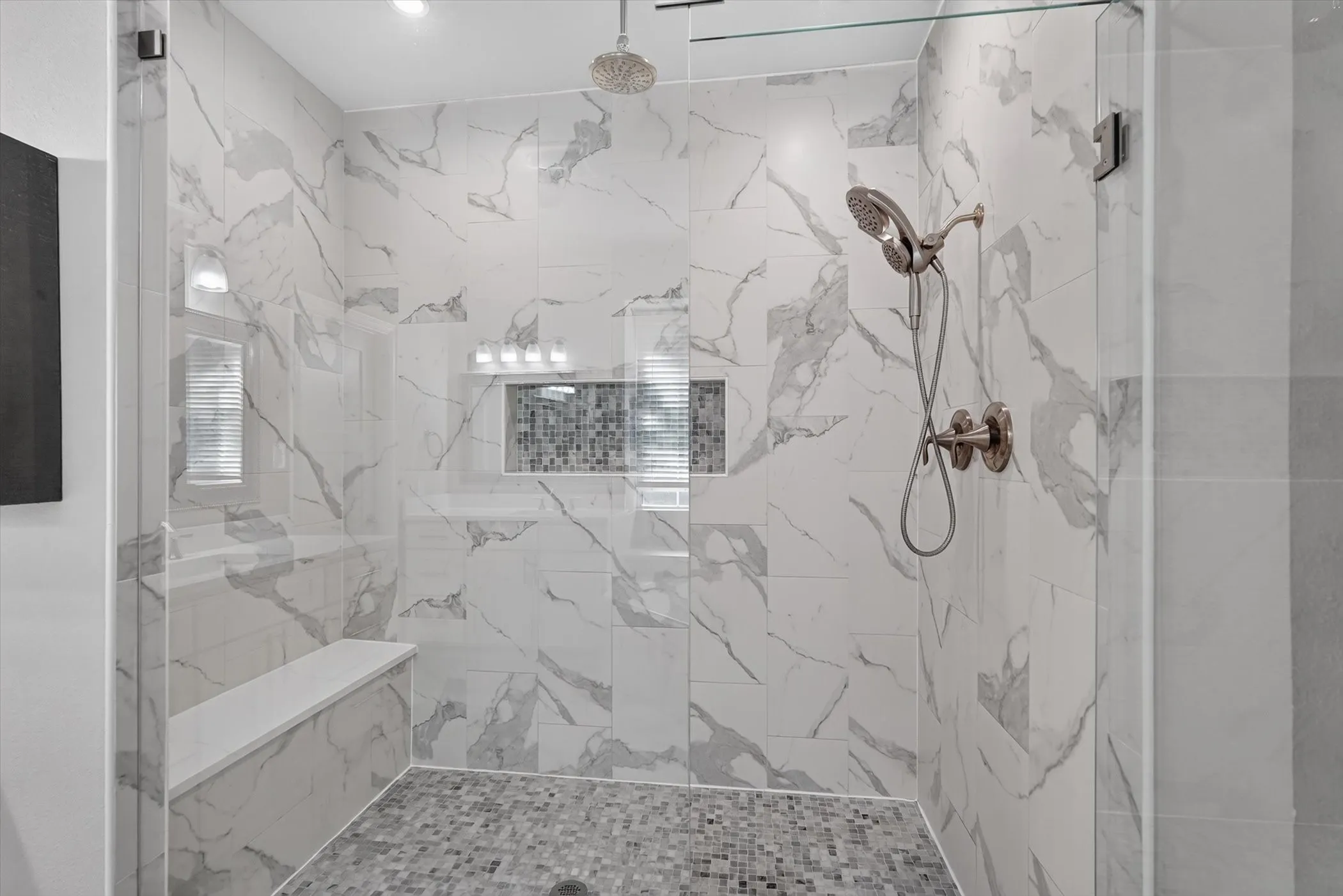 Separate Extended Shower with Seat