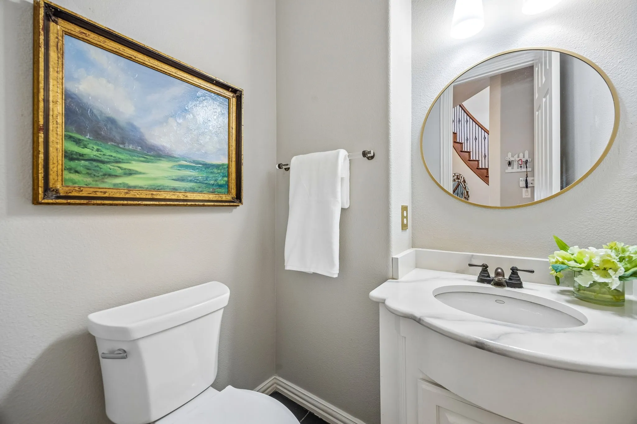 Powder bath on first floor