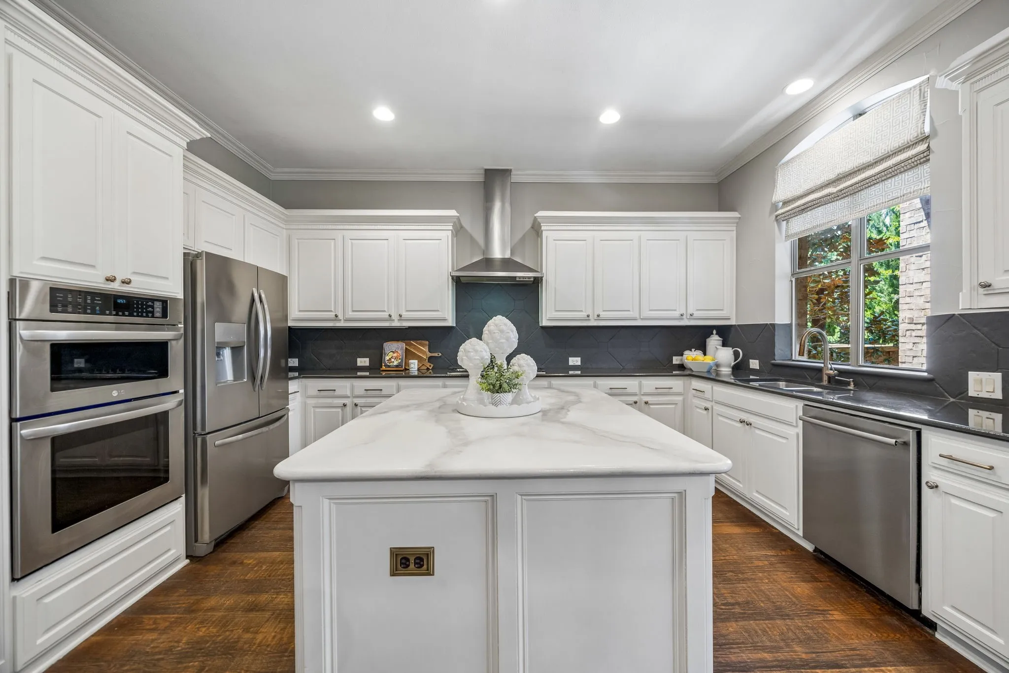 Abundant cabinet and counter space