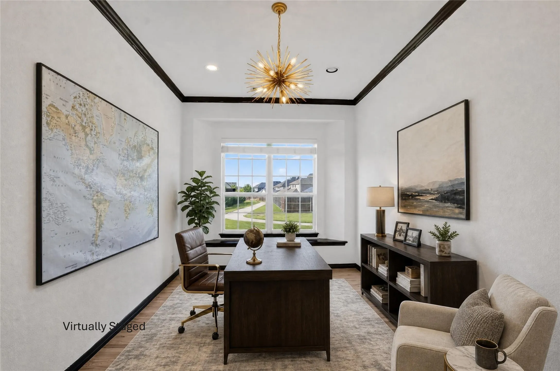 Another view of the beautiful office space to peacefully enjoy your work space!