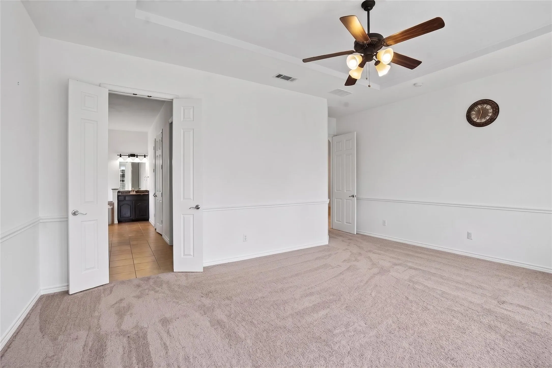 View of the spacious Huge size master bedroom is truly a  peaceful retreat.