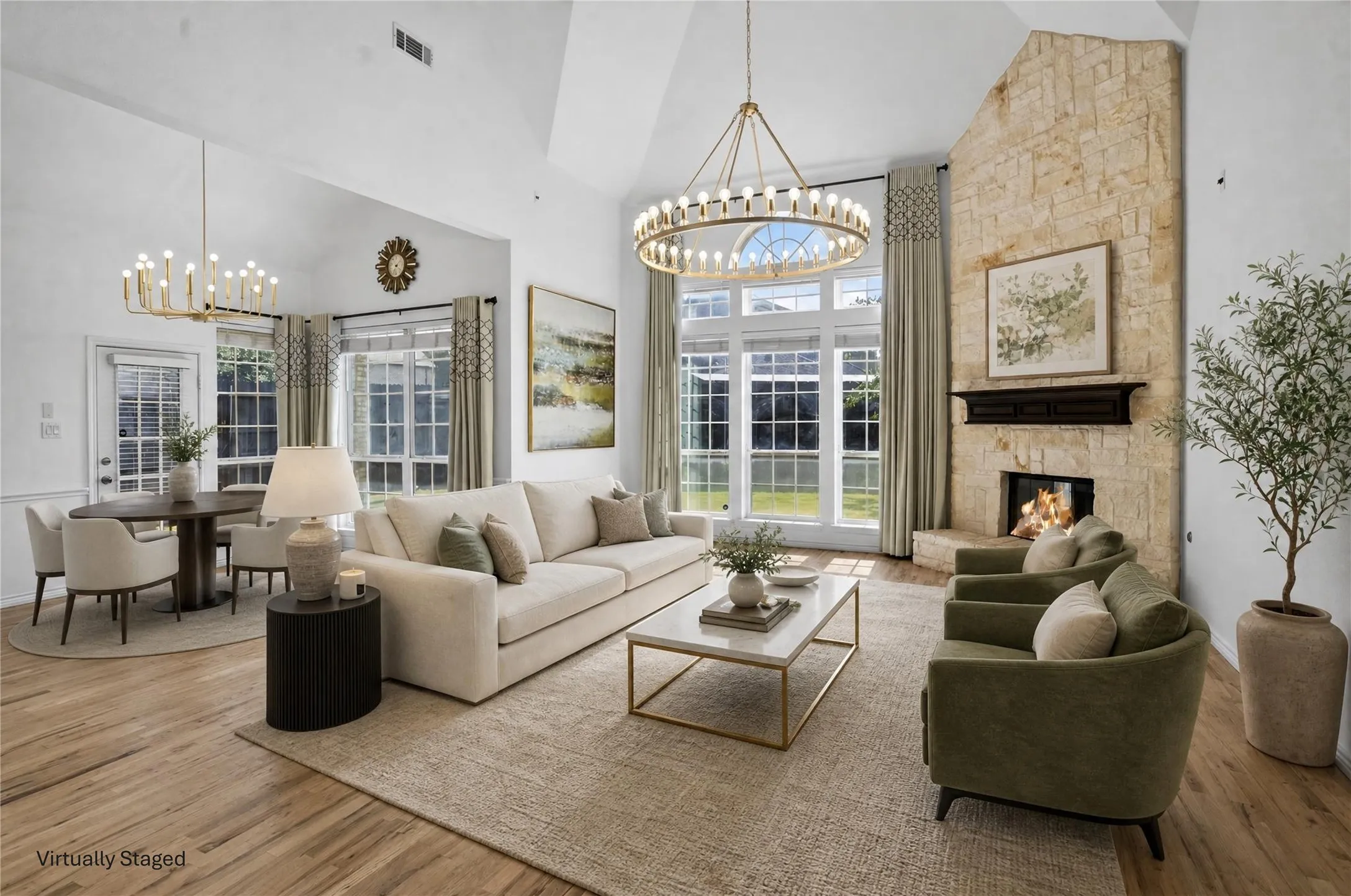 It offers Luxury high end living!Virtually Staged.