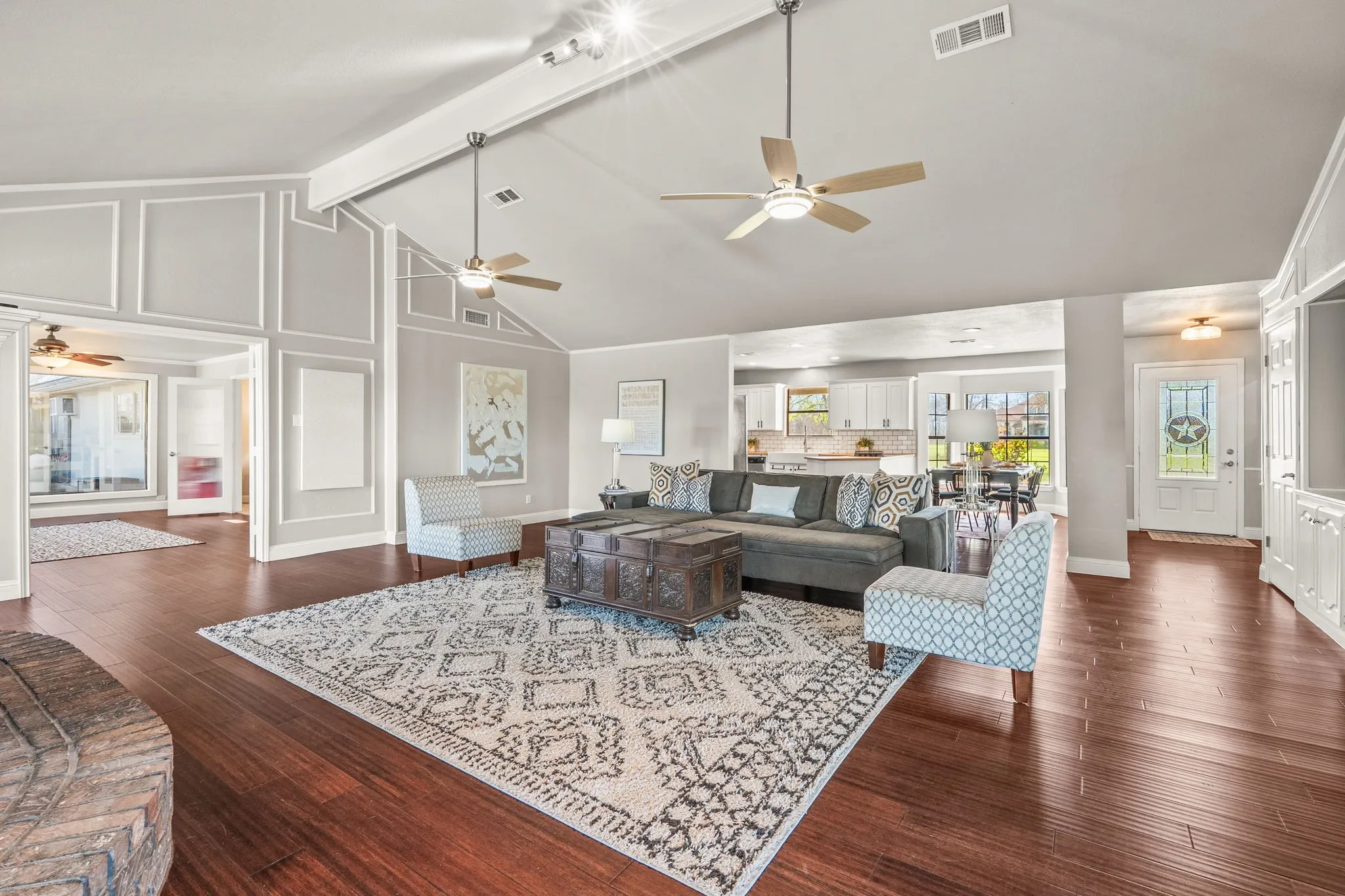 Large open living room