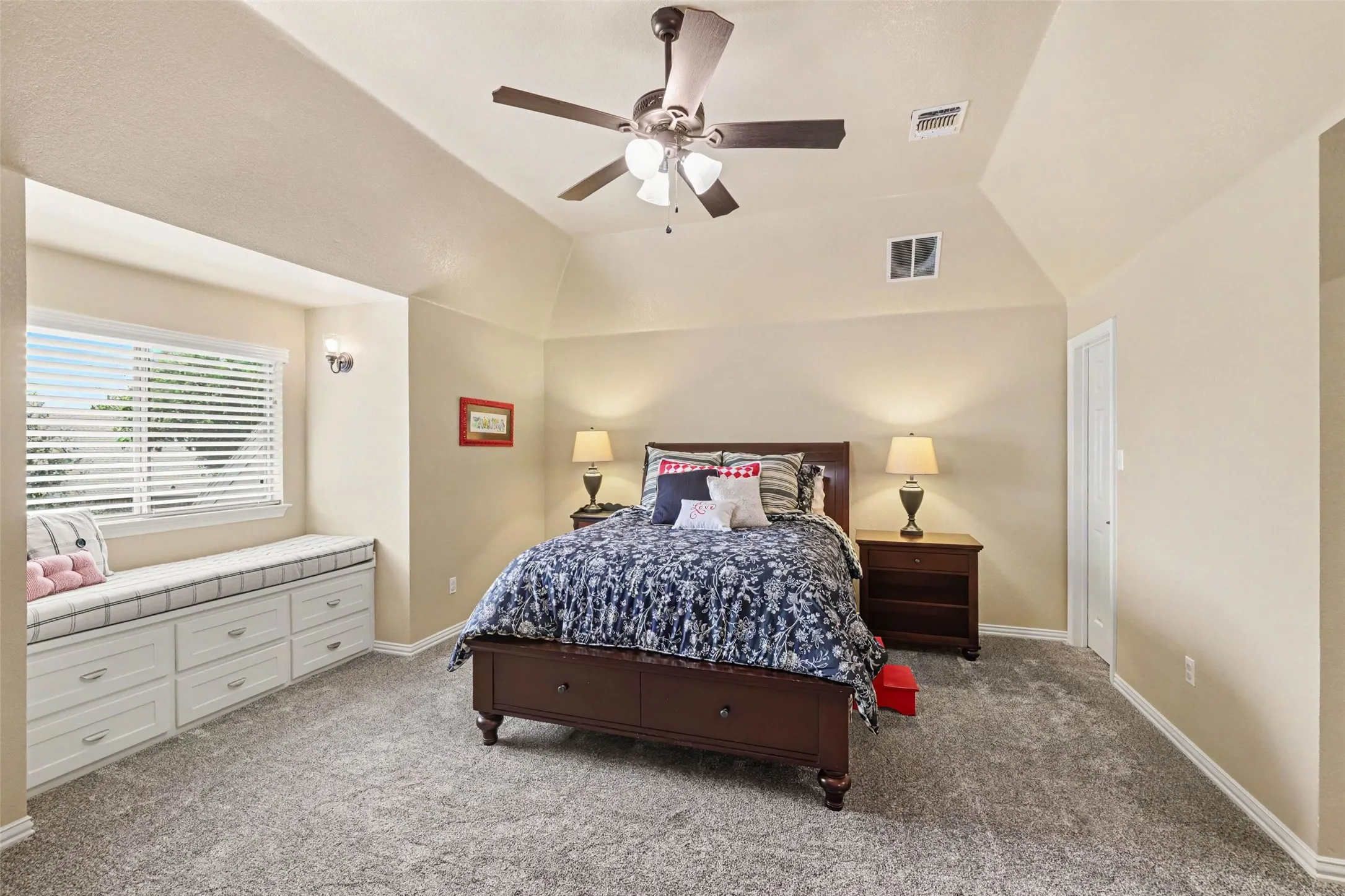 Bedroom 4 upstairs with window seat