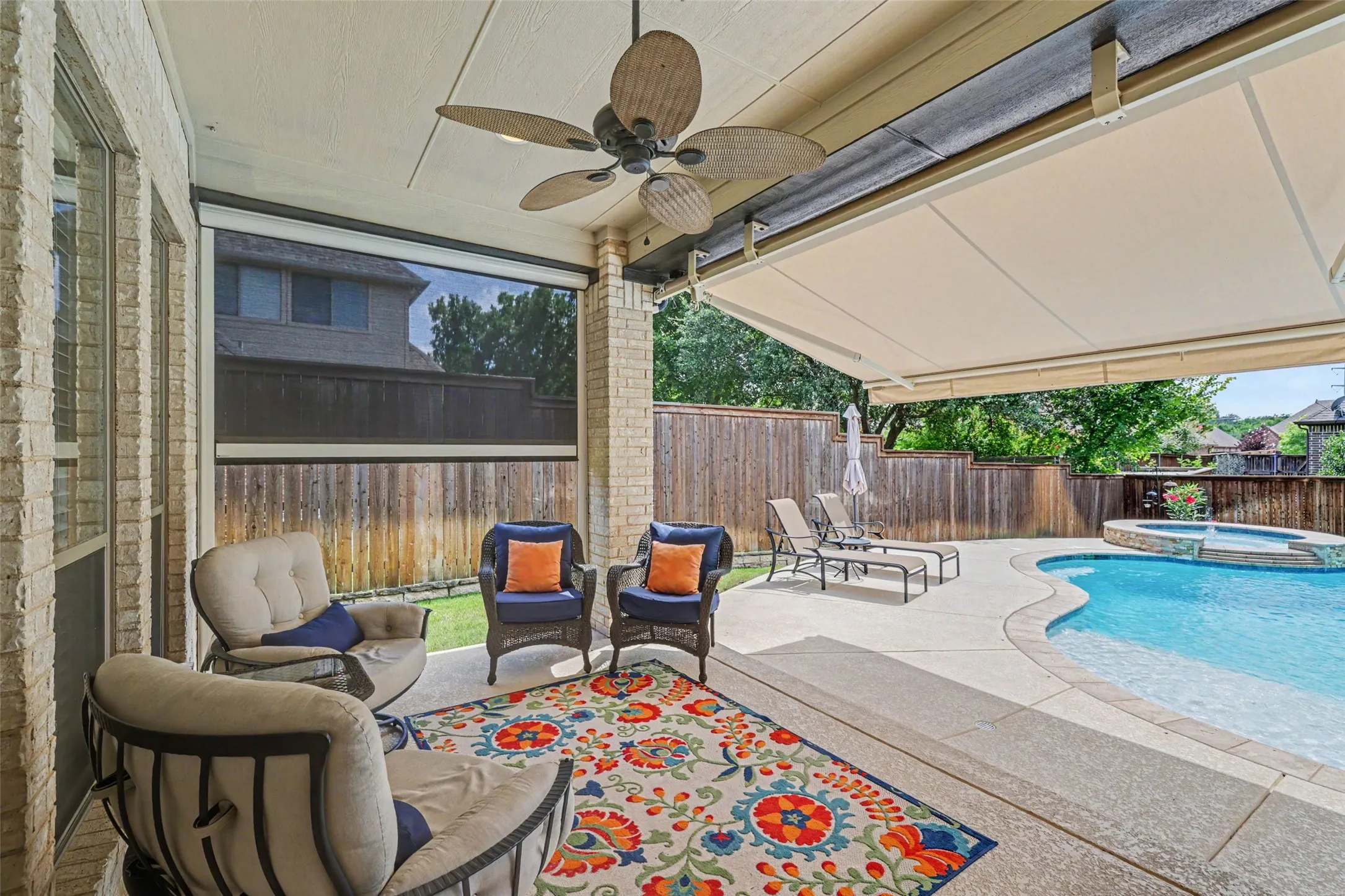 Extended awning