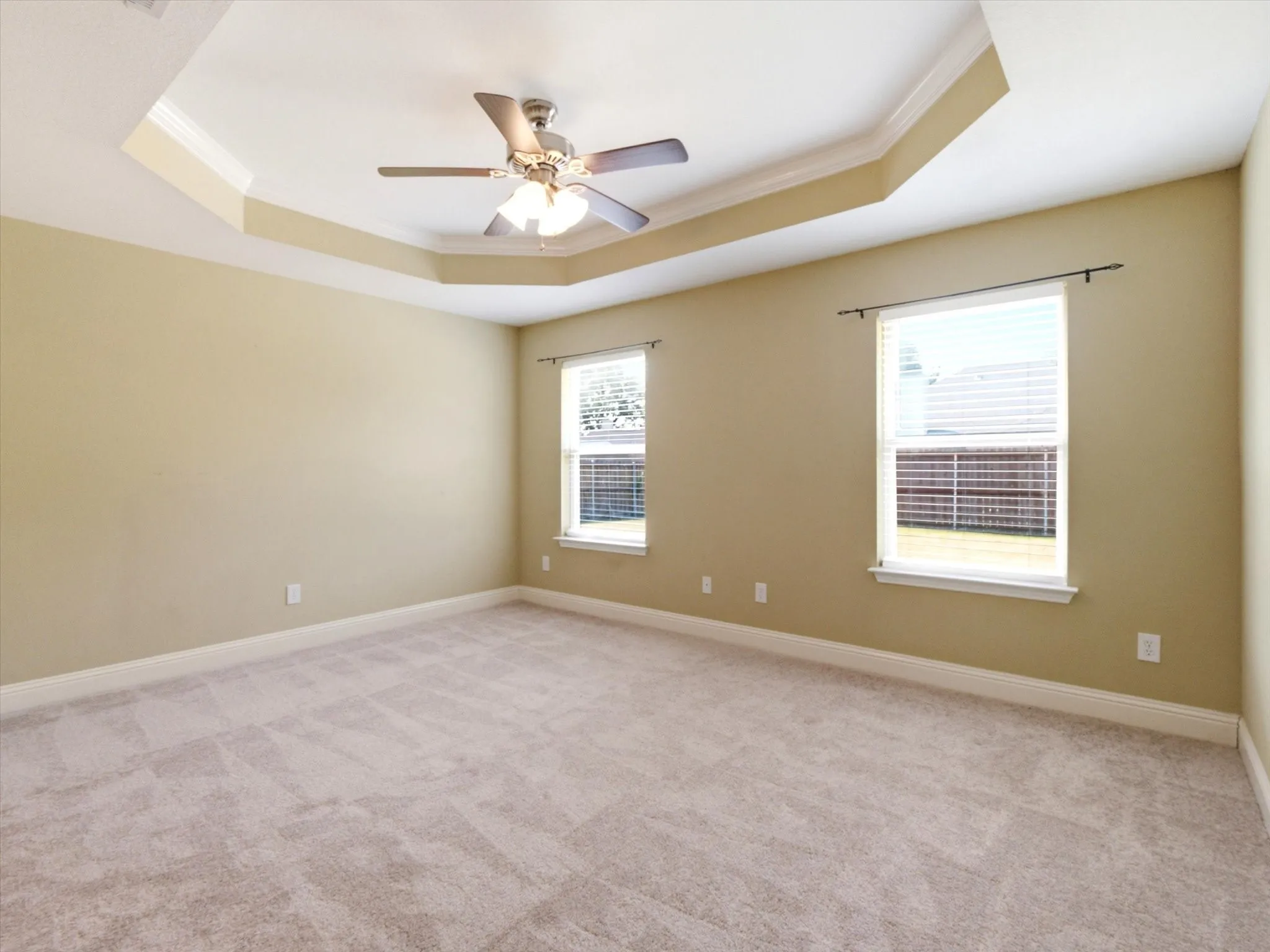 Spacious interior featuring a neutral color palette