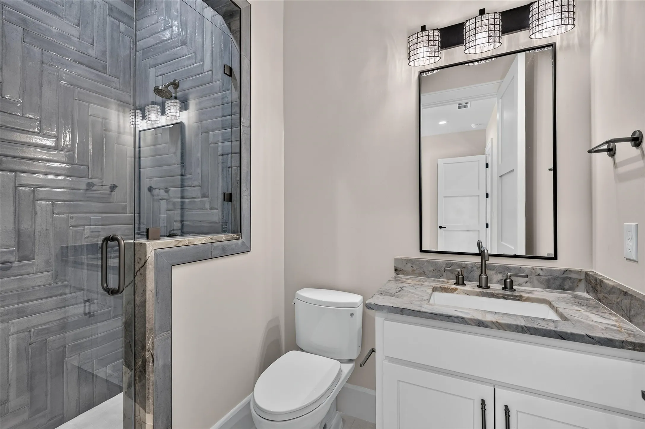Ensuite bathroom of second floor bedroom.