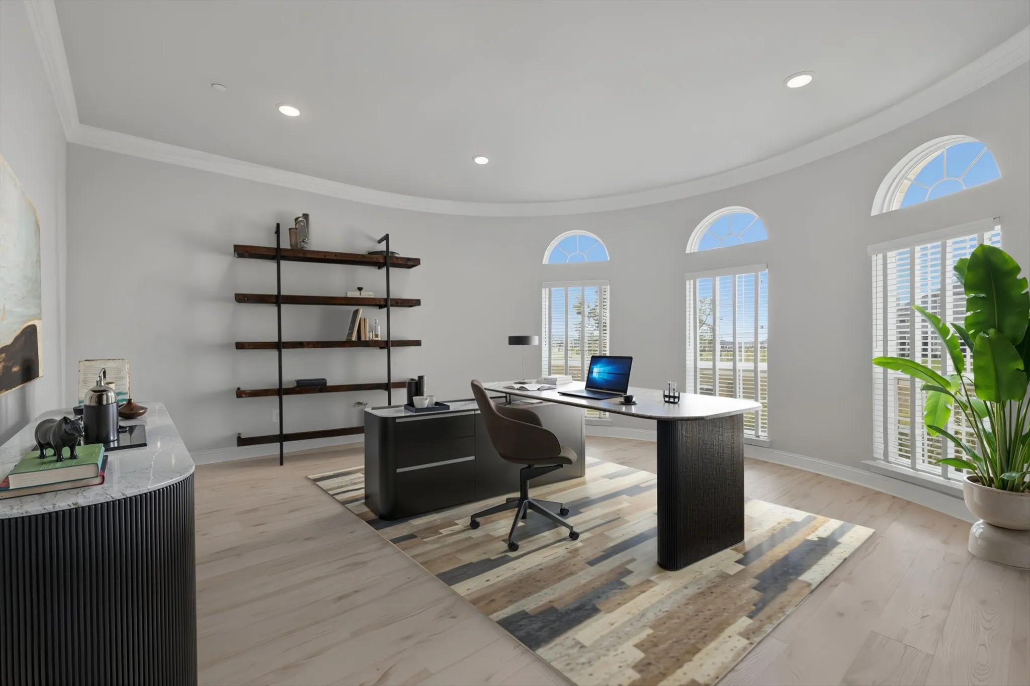 Office virtually staged