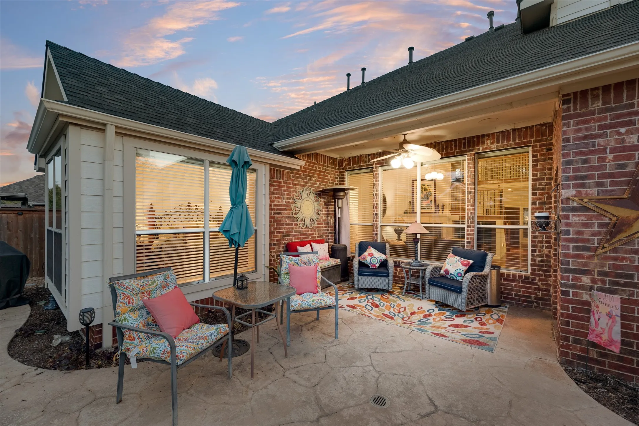Evenings on the patio are absolutely amazing.