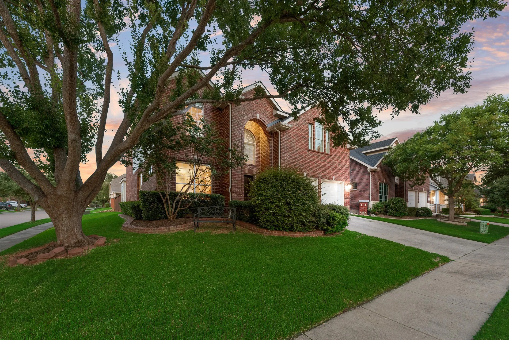 This five bedroom home offers a secondary bedroom down with half bath in the hall. Two closets give you the space to modify to a full bath if you wish.
