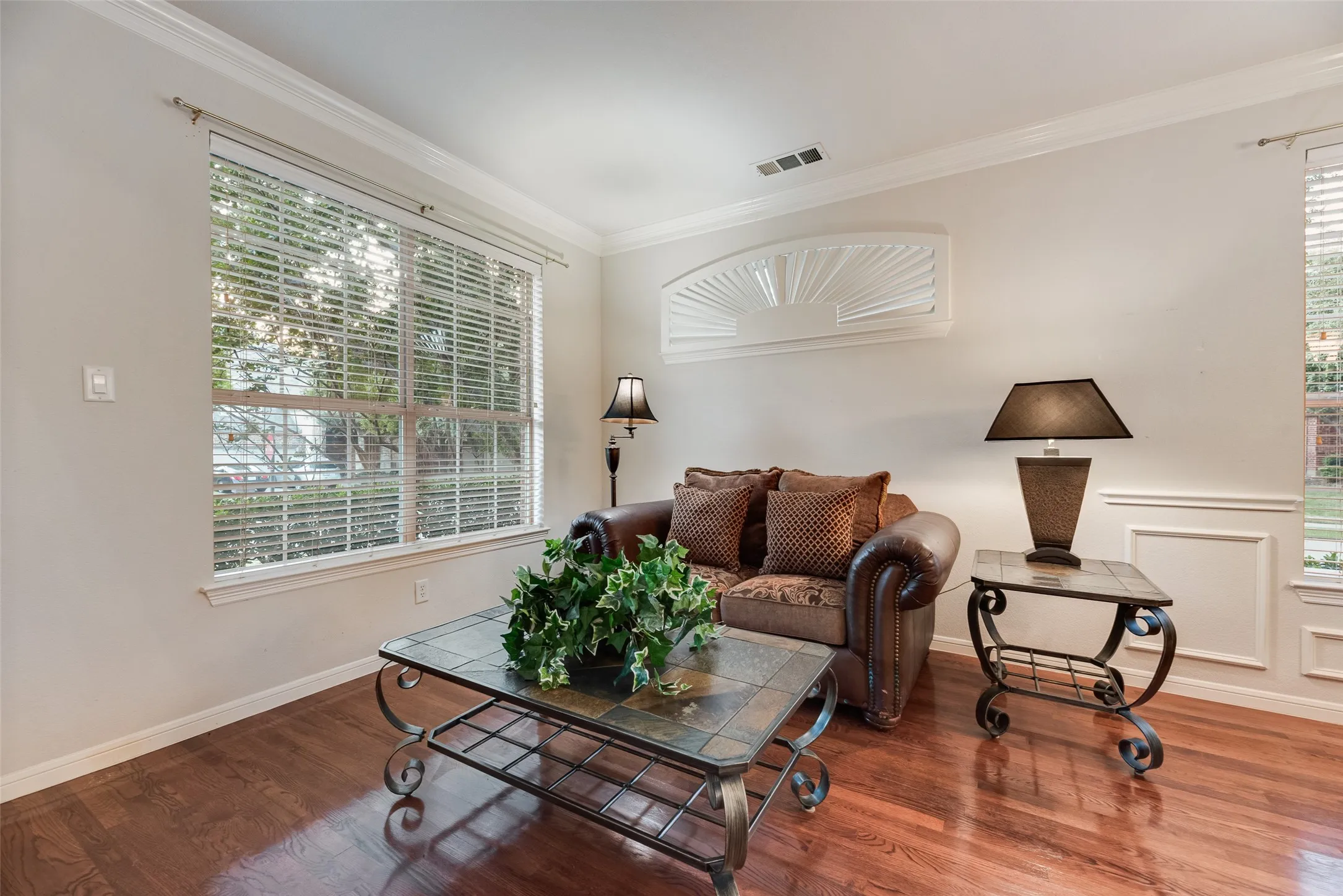 This bonus space is set up as a secondary living room, but also would be perfect for a home study.