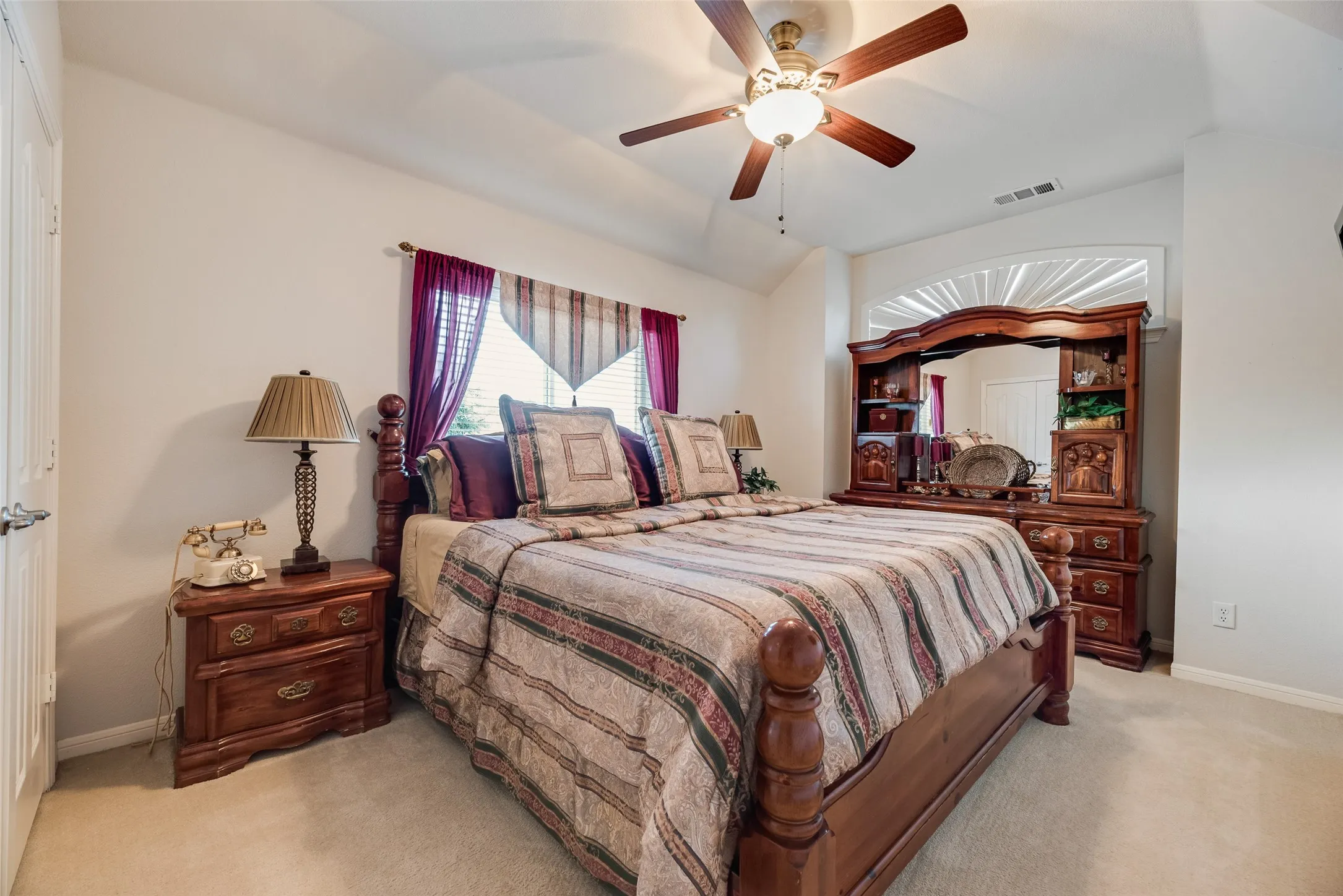 Bedroom three upstairs has space for your large furnishings and has beautiful natural lighting.