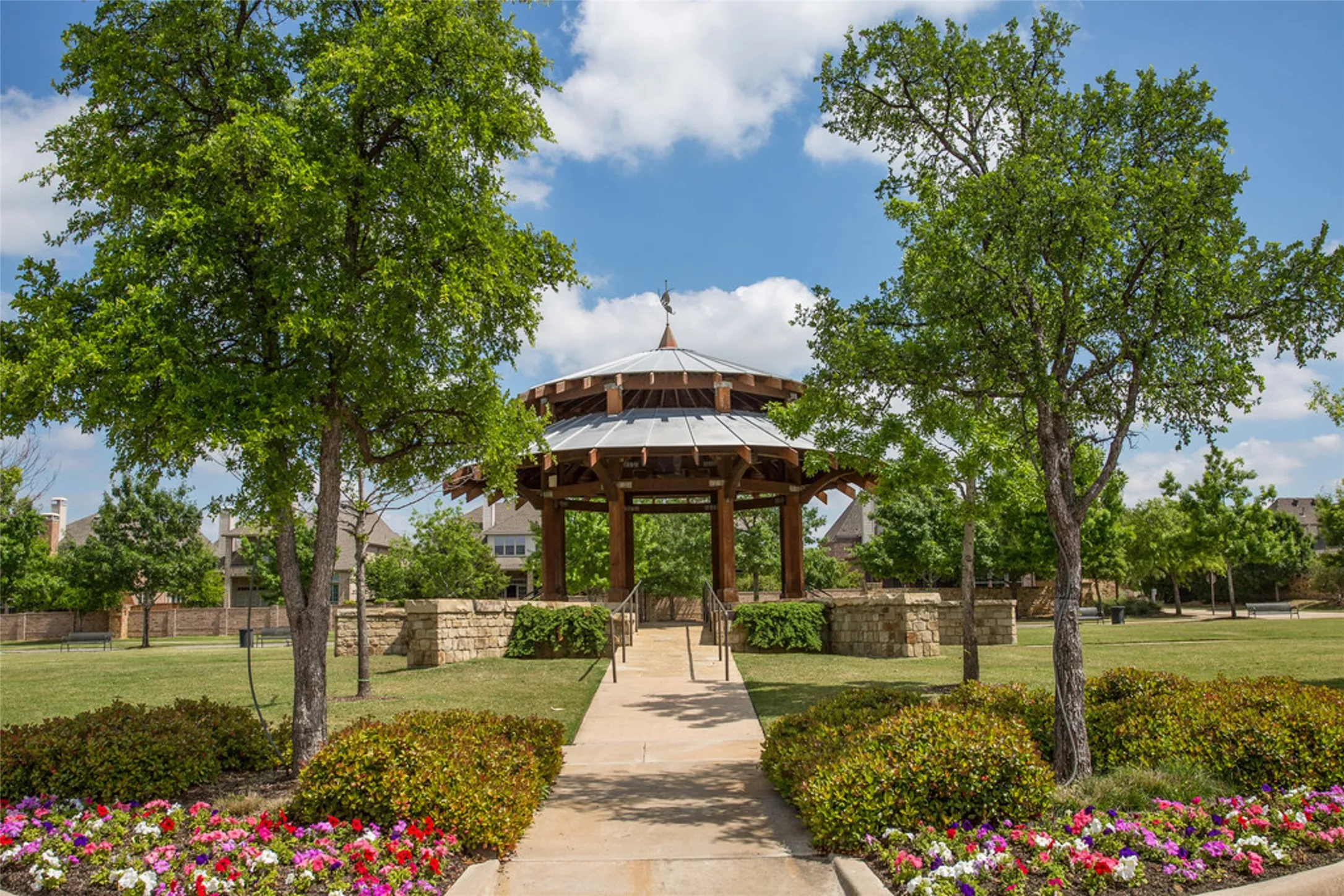 The town green and gazebo is one of the favorite places for residents. Lots of seasonal events held here.