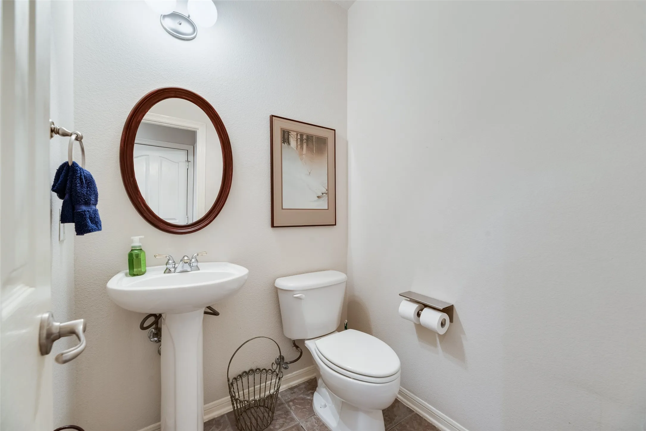 This hall bath is great to serve the secondary bedroom down and your guests.