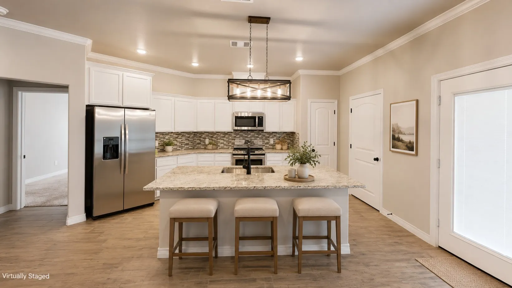 Kitchen virtually staged
