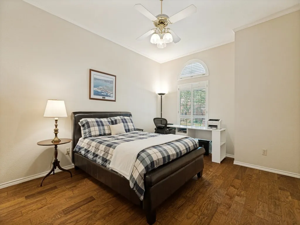 Formally, the office; this space has been staged as a bedroom to give you a better idea of one of the many possibilities you can curate and customize!