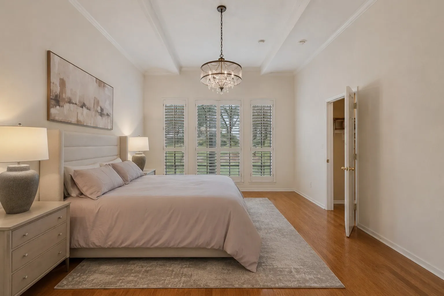 Generous sized primary with ensuite bathroom