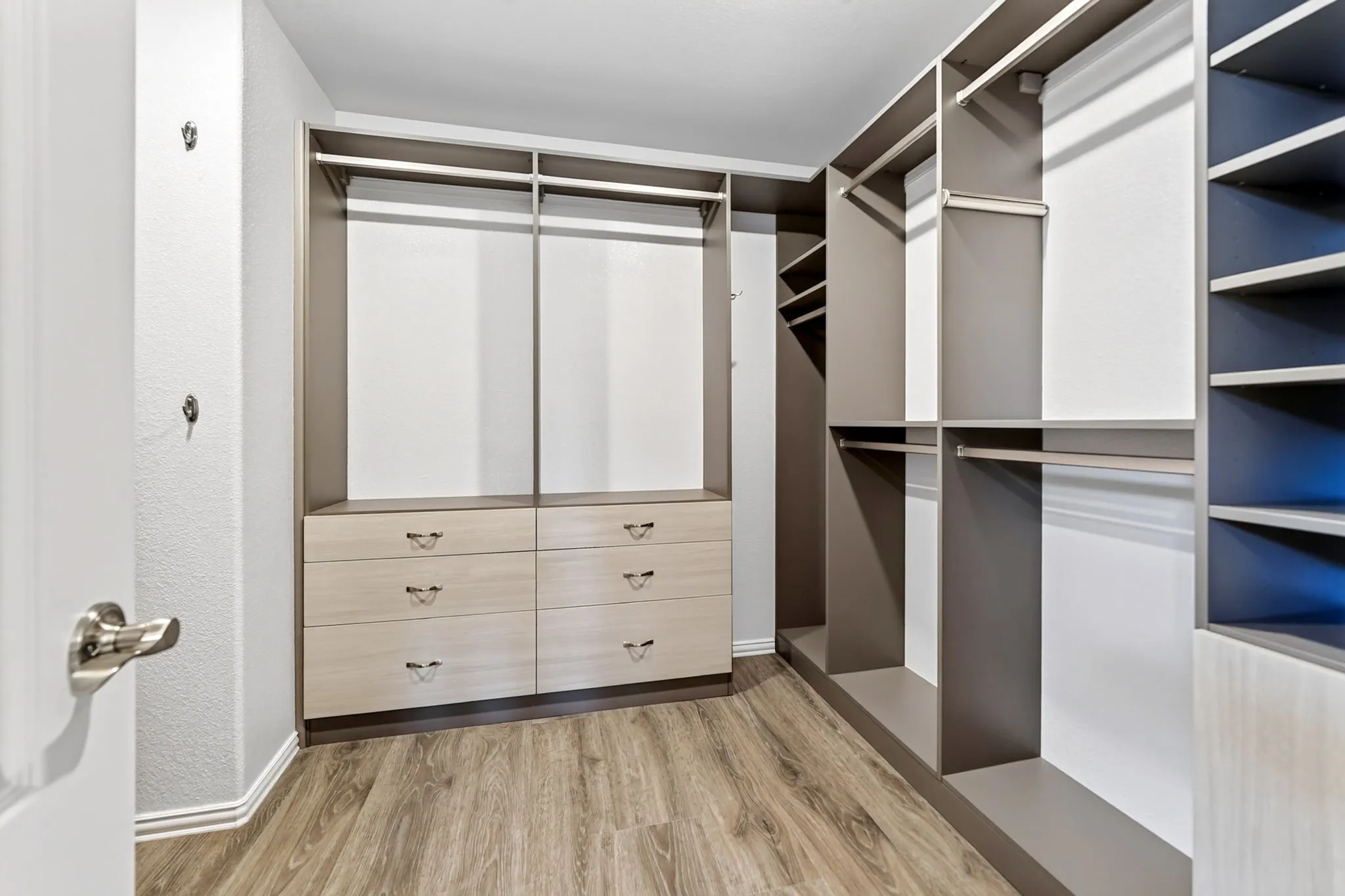 Primary Closet with Custom California closet system
