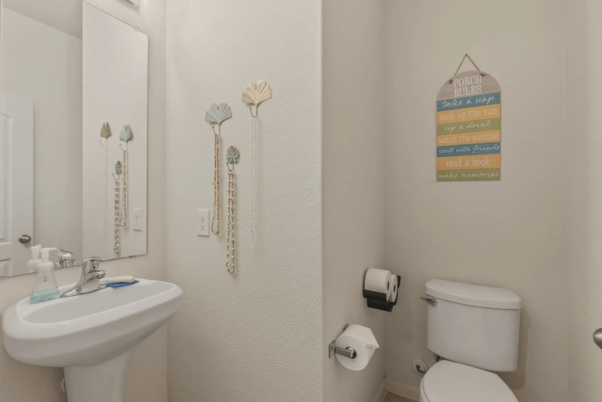 Half-bath on the first floor